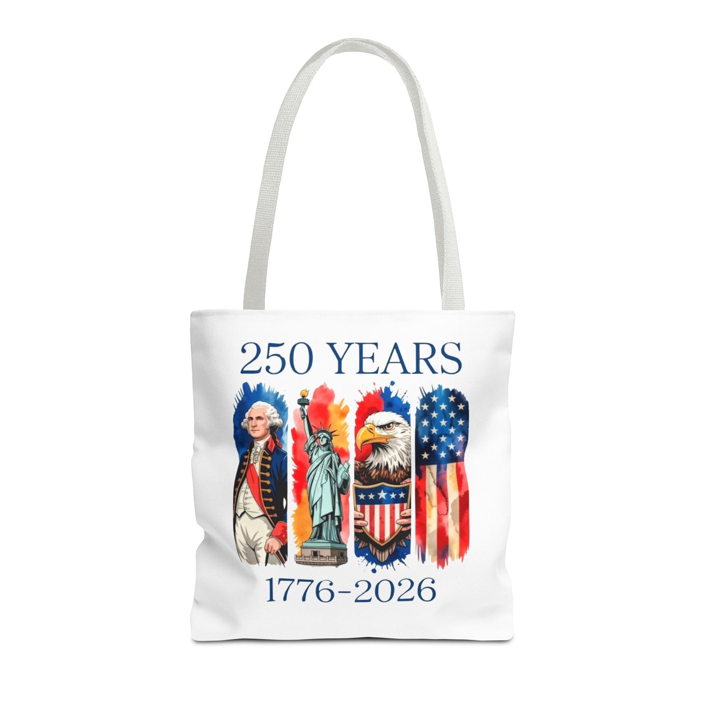 #250 250 Years American History Celebration 1776–2026 Patriotic Tote Bag