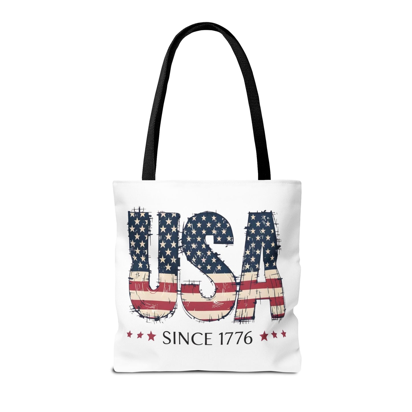 #250 USA Flag "USA Since 1776" Patriotic Tote Bag