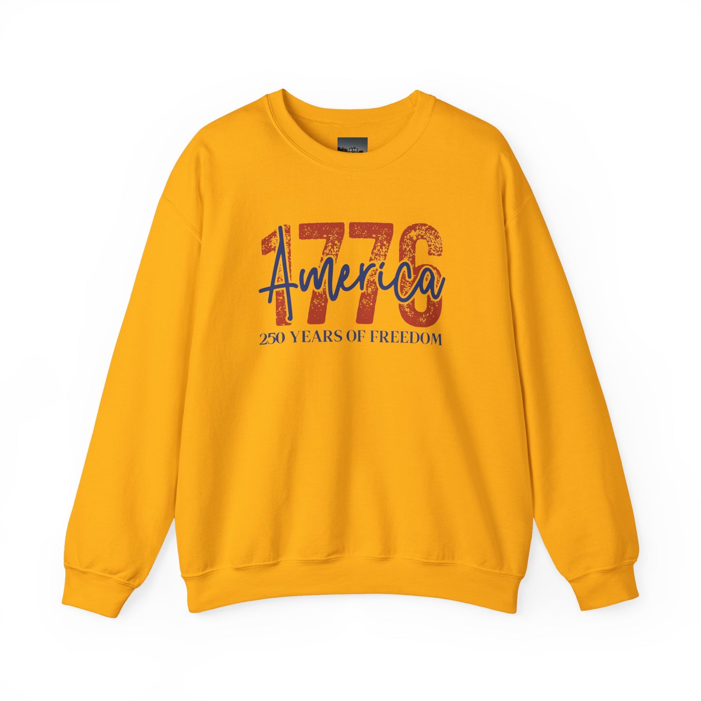 #250 1776 America: 250 Years of Freedom' Patriotic Independence Day Crewneck Sweatshirt