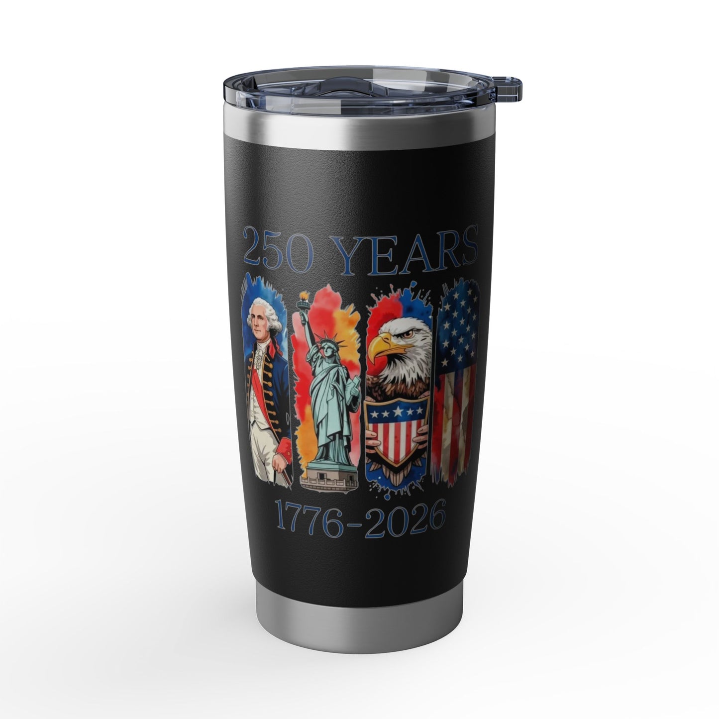 #250 250 Years American History Celebration 1776–2026 Patriotic Vagabond 20oz Tumbler Stainless Travel Cup