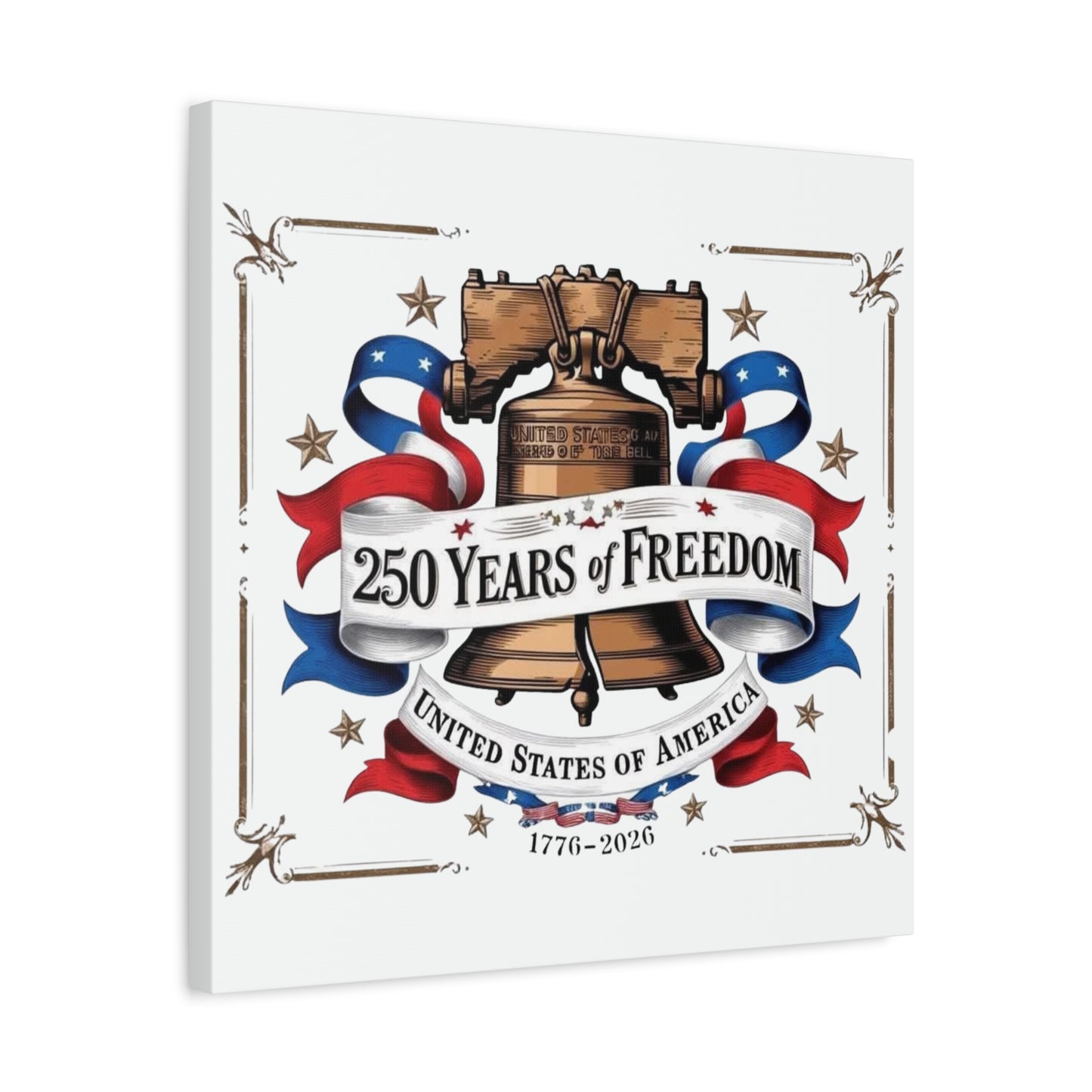 #250 250 Years of Freedom Liberty Bell Matte Canvas Wall Art