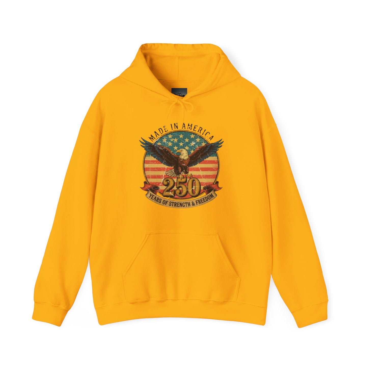 #250 Made in America Eagle 250th Anniversary Patriotic Hoodie