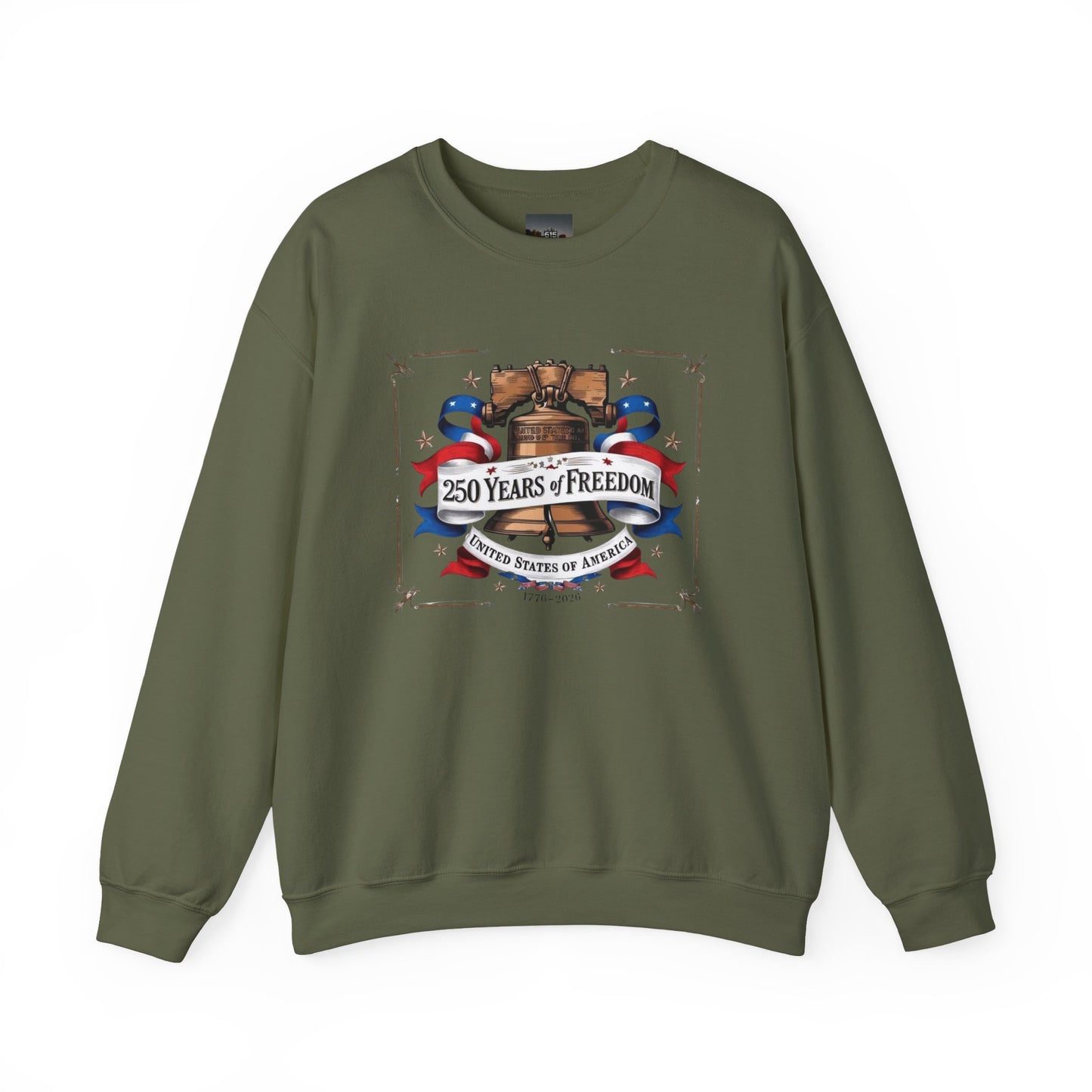 #250 250 Years of Freedom Liberty Bell Crewneck Sweatshirt