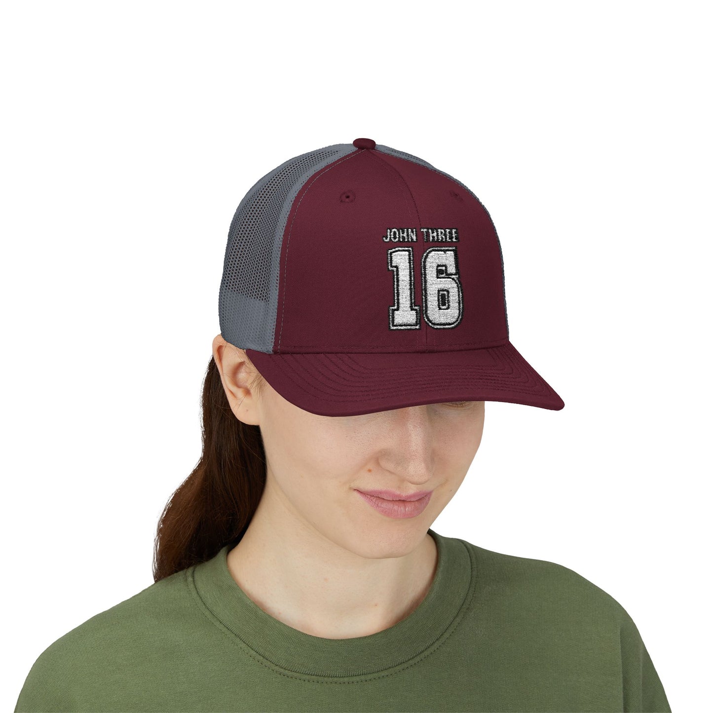 John Three 16 Vintage Varsity Trucker Cap