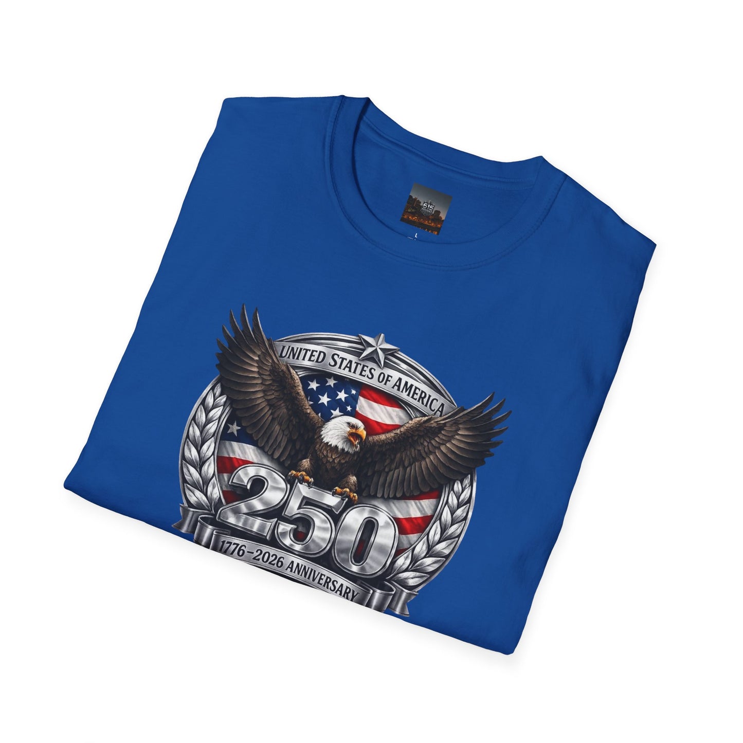 #250 Patriotic Bald Eagle 250 United States Emblem T-Shirt
