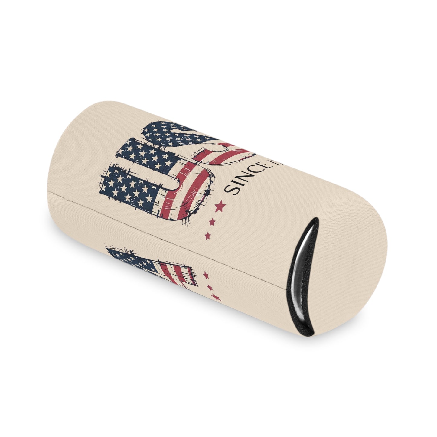 #250 USA Flag "USA Since 1776" Patriotic Can Cooler - Beverage Koozie