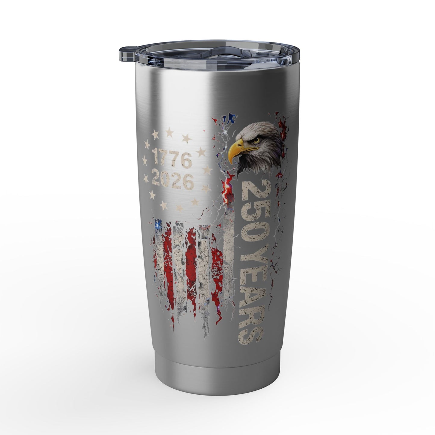 #250 1776-2026 250 Years USA Bicentennial Eagle Vagabond 20oz Tumbler Stainless Travel Cup