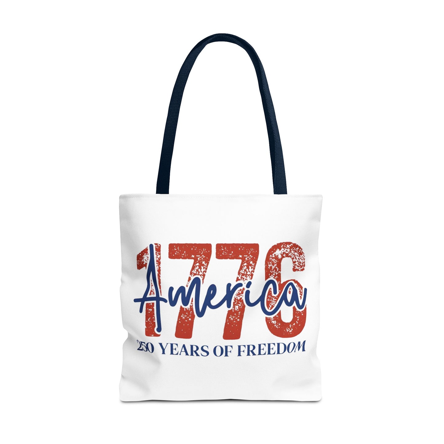 #250 1776 America: 250 Years of Freedom' Patriotic Independence Day Tote Bag