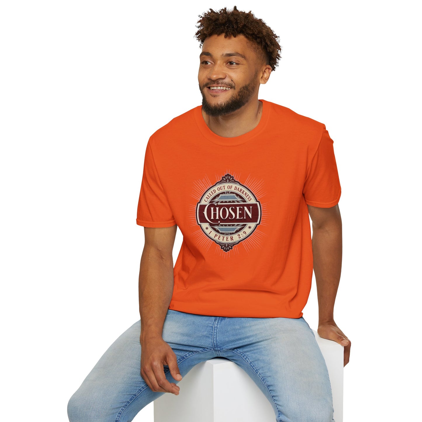 Chosen Graphic T-Shirt — "Called Out of Darkness" Faith Tee