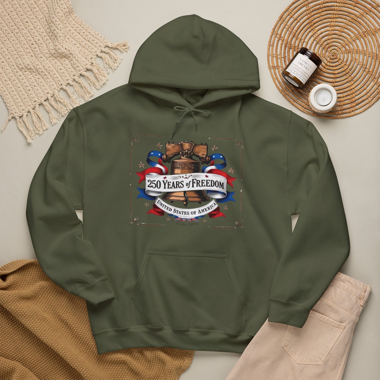 #250 250 Years of Freedom Liberty Bell Hoodie