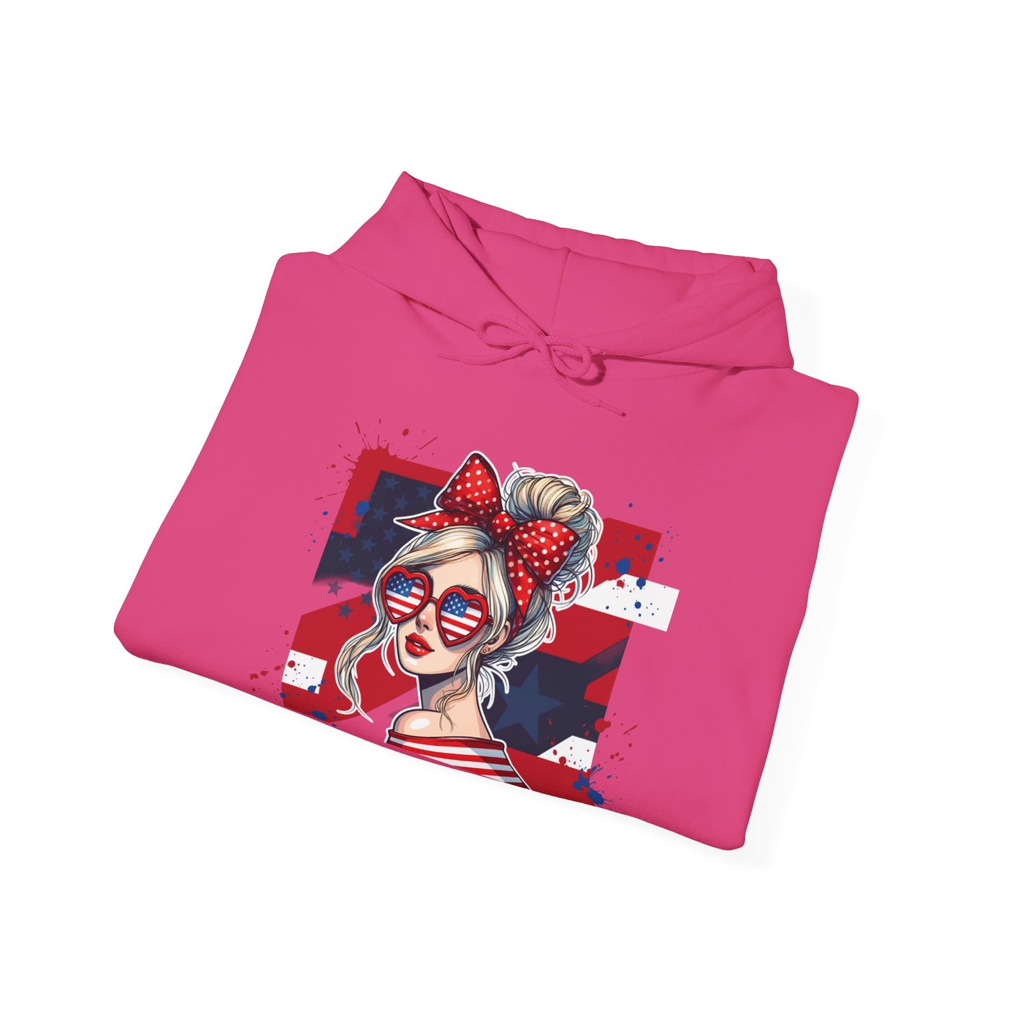 #250 All American Girl Patriotic Hoodie