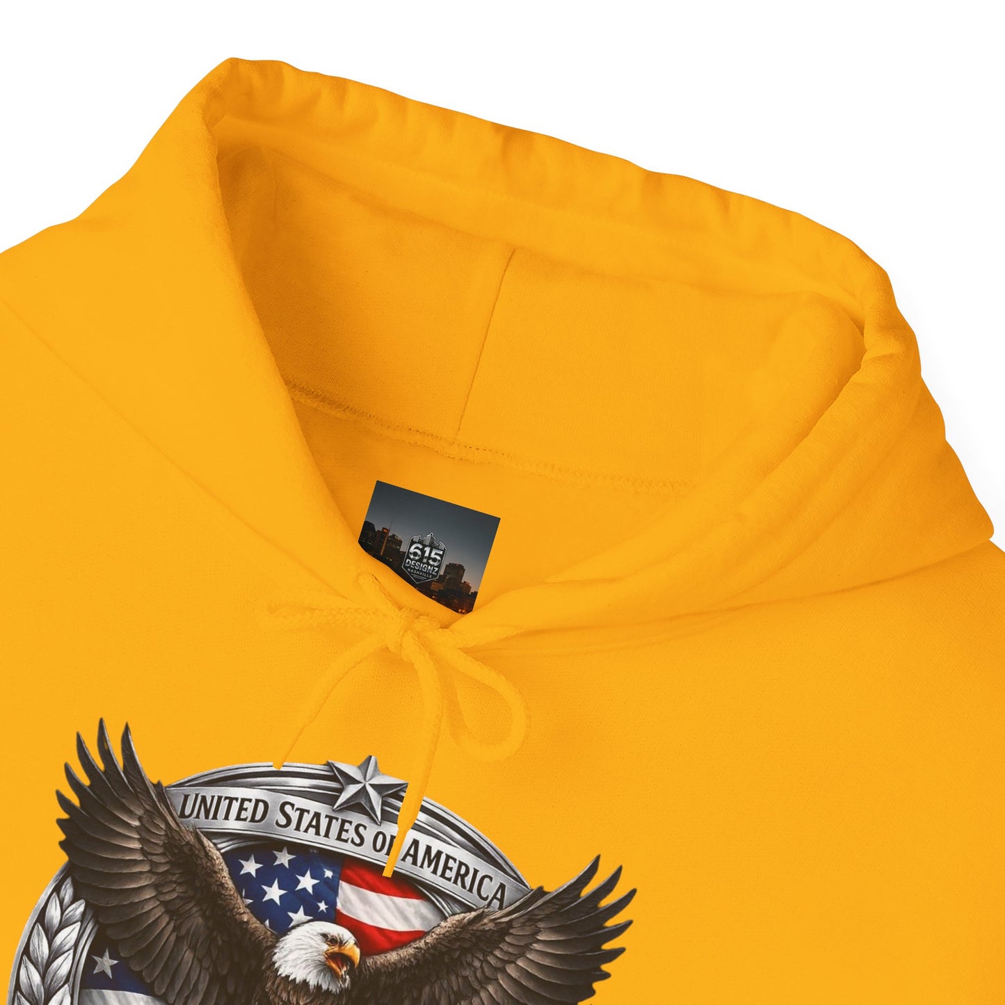 #250 Patriotic Bald Eagle 250 United States Emblem Hoodie
