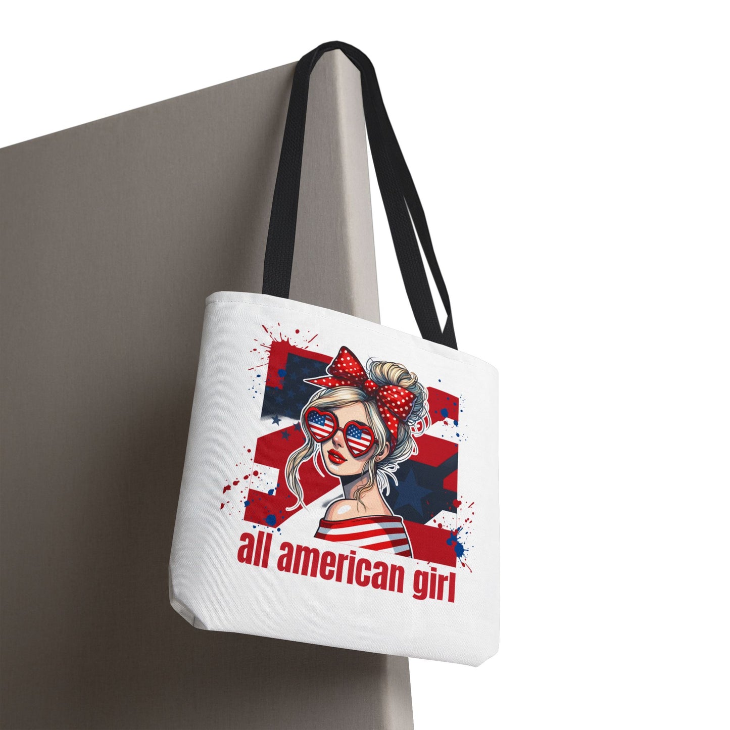 #250 All American Girl Patriotic Tote Bag