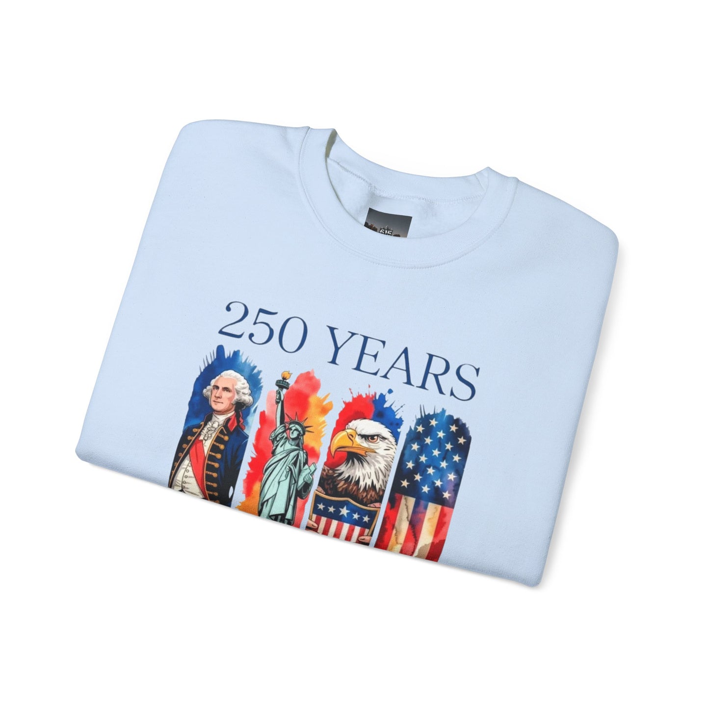 #250 250 Years American History Celebration 1776–2026 Patriotic Crewneck Sweatshirt