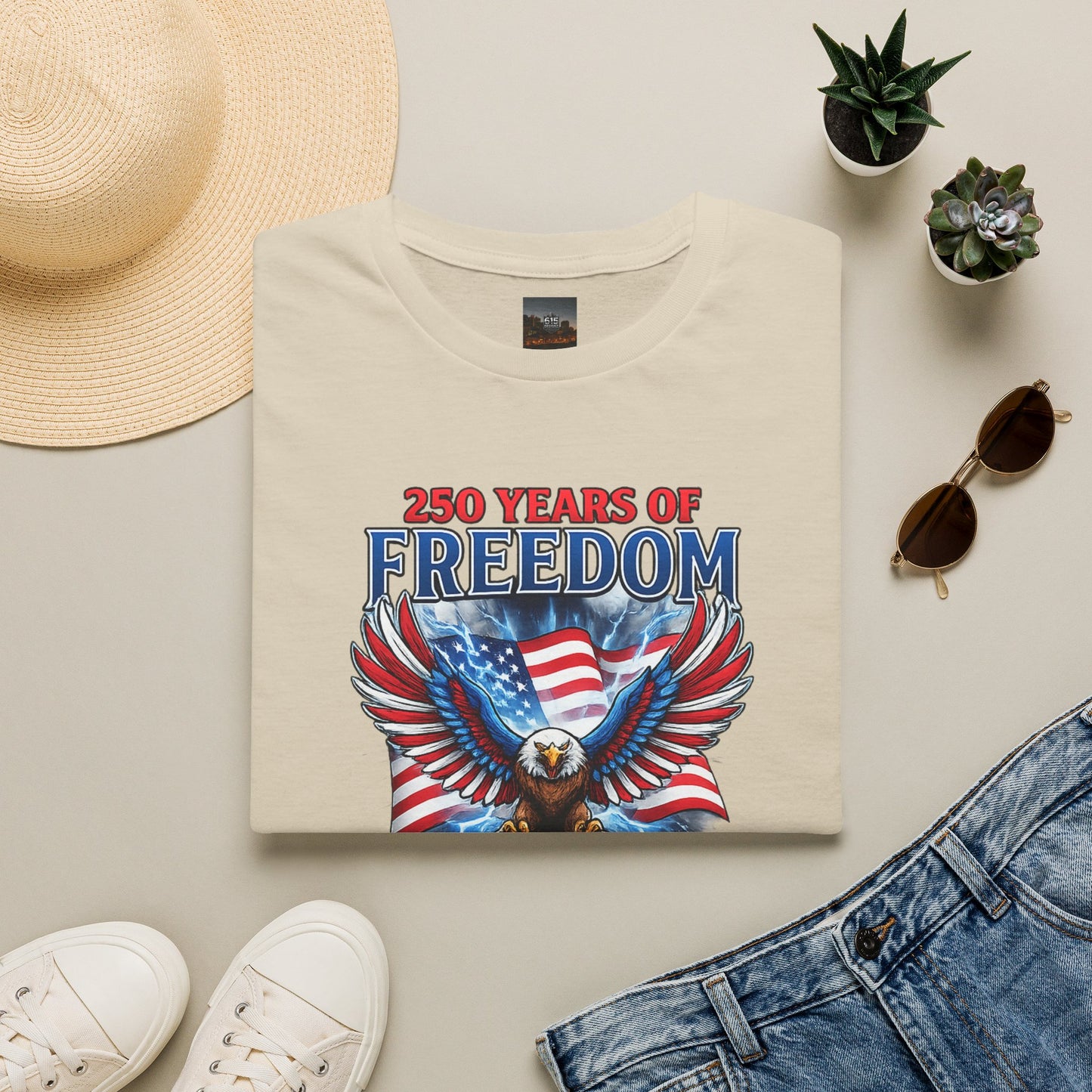 #250 250 Years of Freedom 1776–2026 Eagle T-Shirt