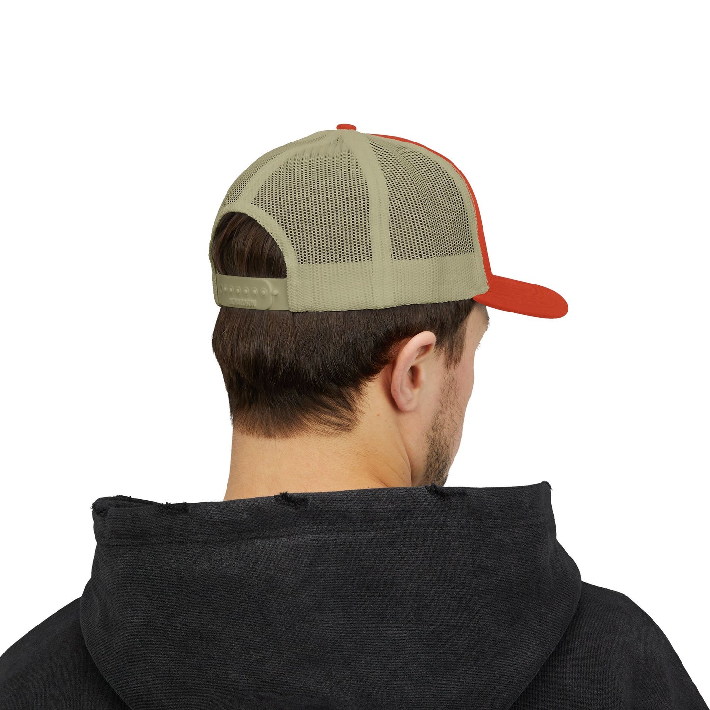 Pick Jesus Guitar Pick Snapback Trucker Cap Christian Guitar Pick Design (Romans 10:13)