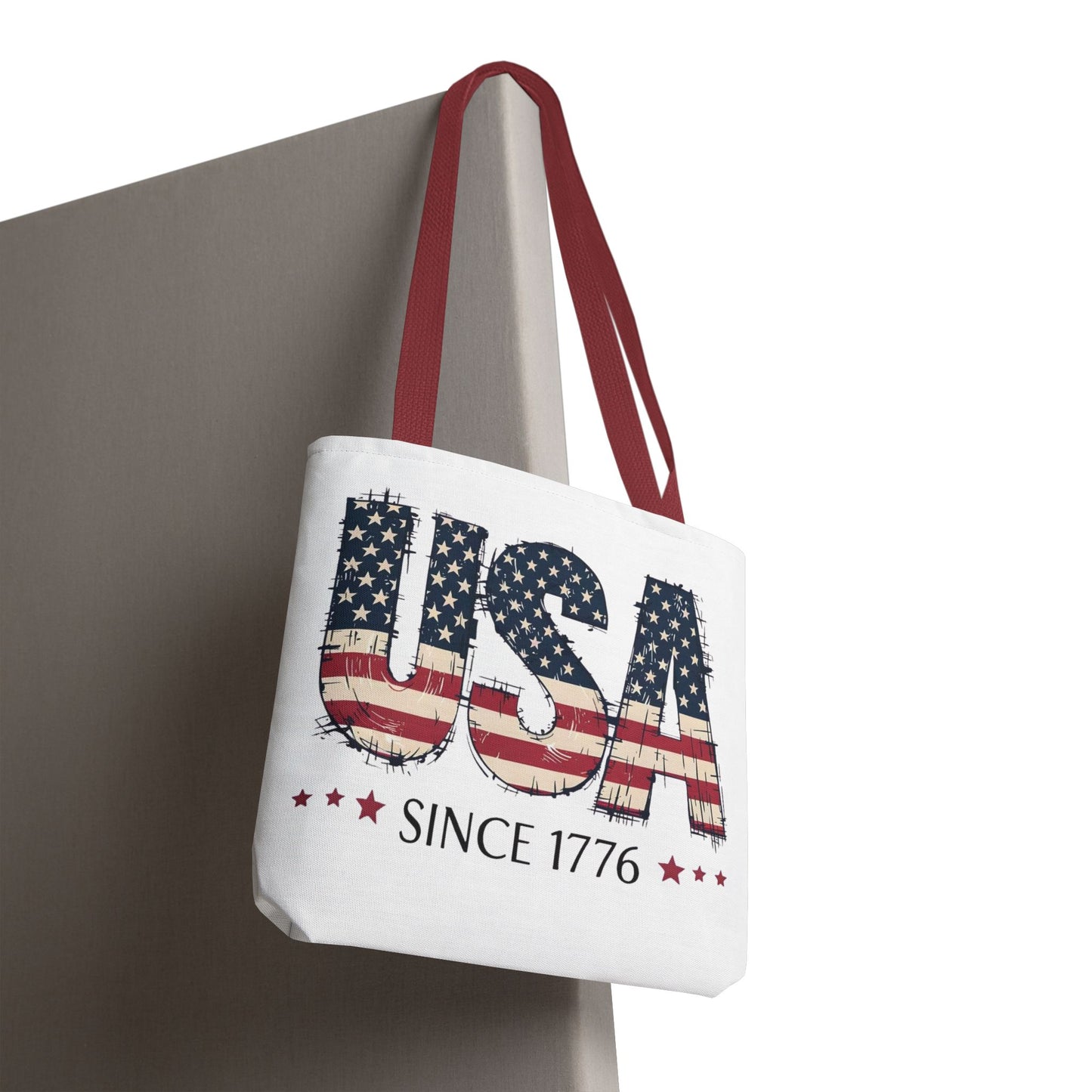 #250 USA Flag "USA Since 1776" Patriotic Tote Bag