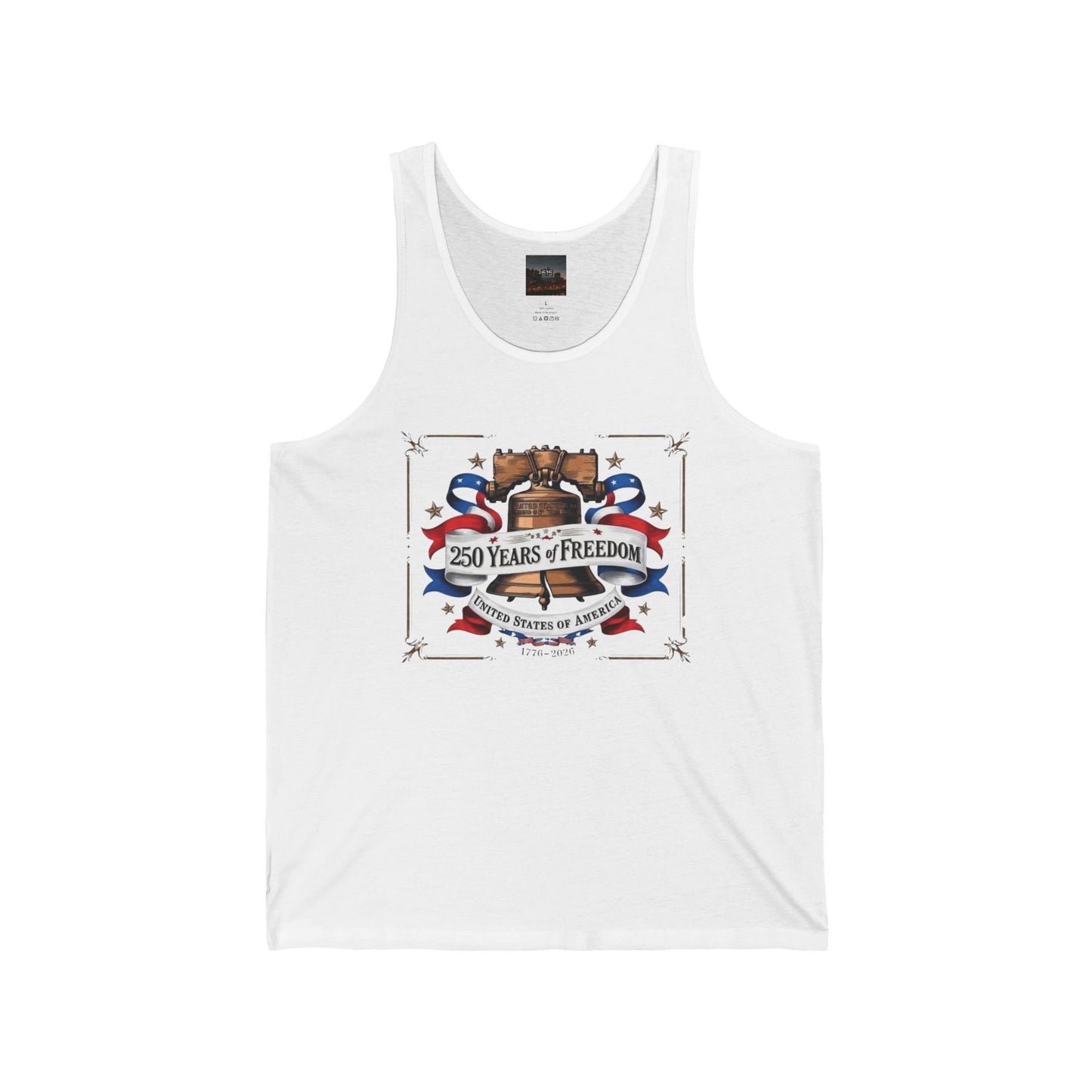 #250 250 Years of Freedom Liberty Bell Jersey Tank Top