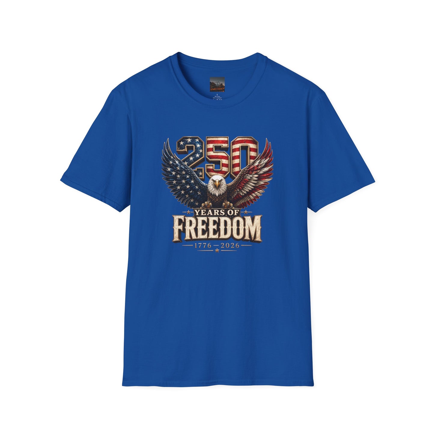 #250 250 Years of Freedom Eagle Patriotic American Flag Anniversary (1776–2026) T-Shirt