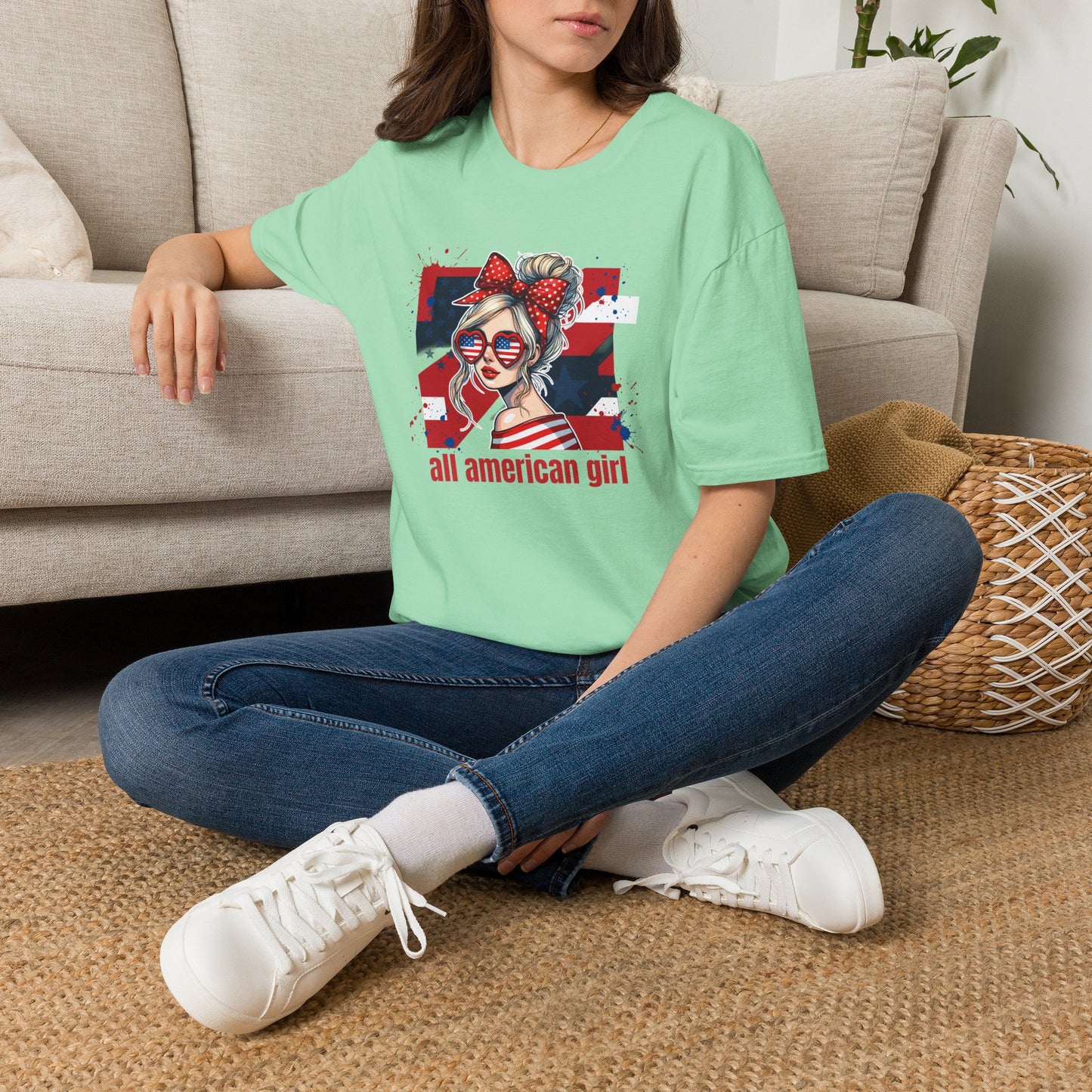 #250 All American Girl Patriotic T-Shirt