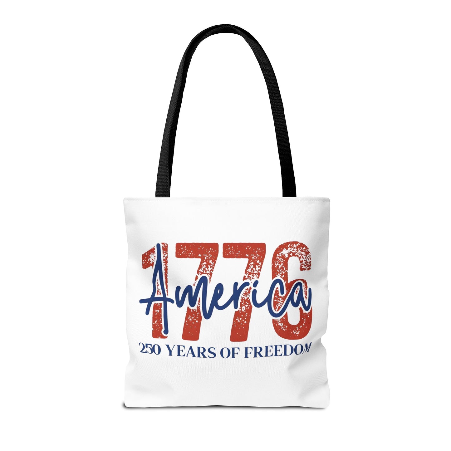 #250 1776 America: 250 Years of Freedom' Patriotic Independence Day Tote Bag
