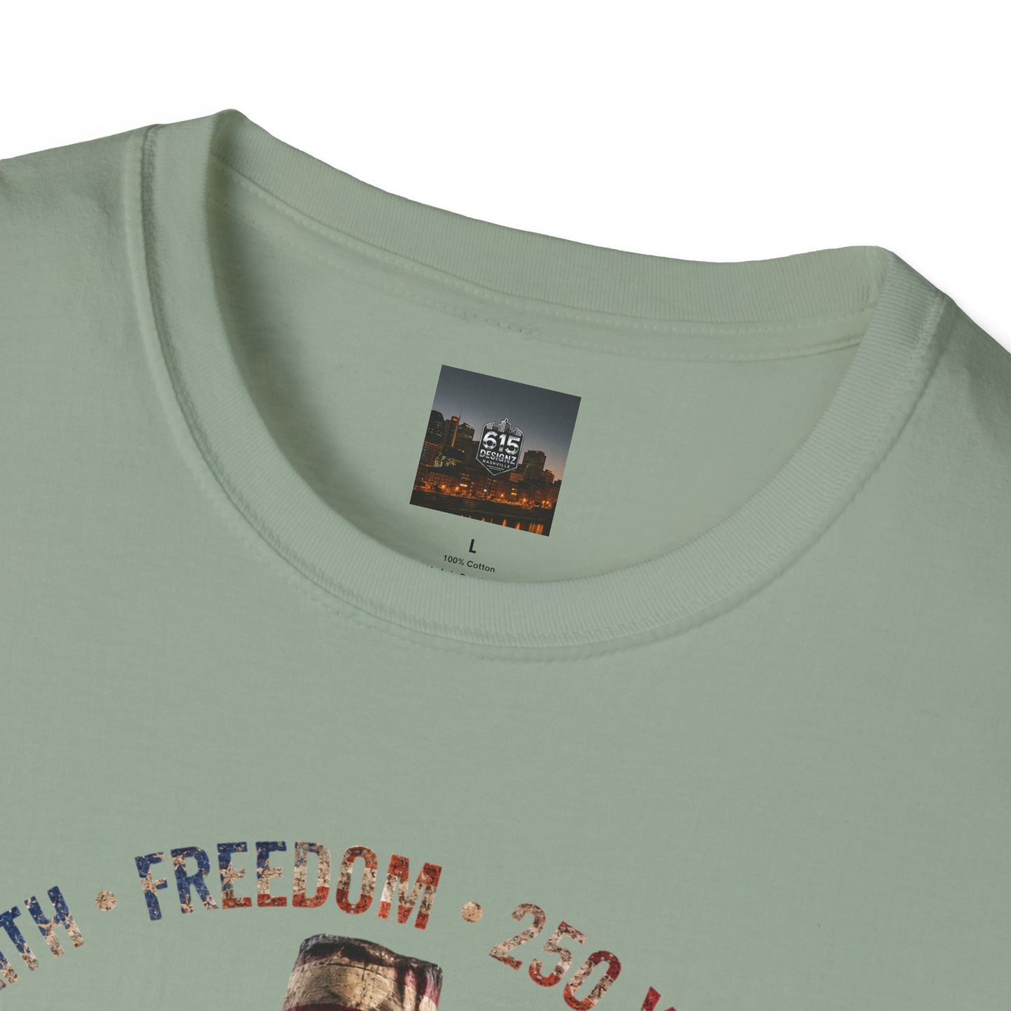 #250 Faith • Freedom 250 Years American Flag Cross & Eagle 1776-2026 T-Shirt