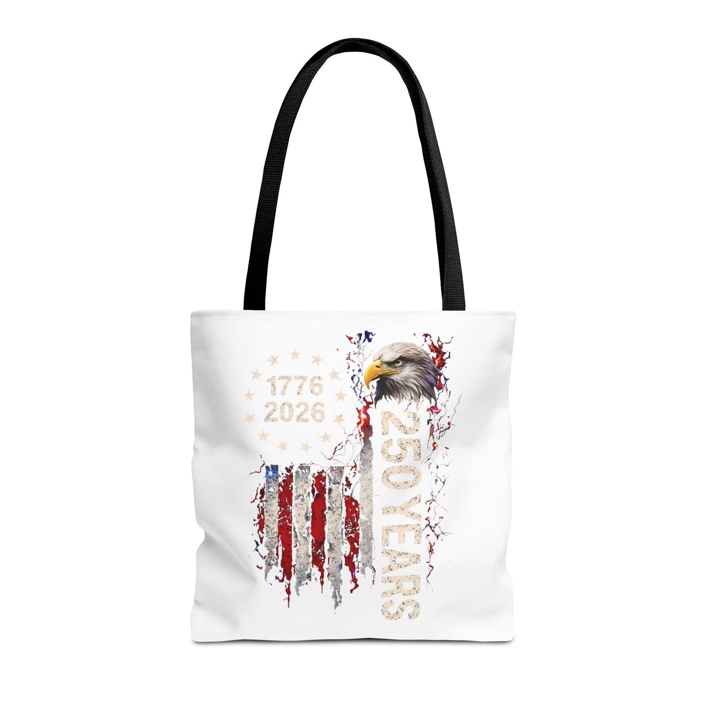 #250 1776-2026 250 Years USA Bicentennial Eagle Tote Bag