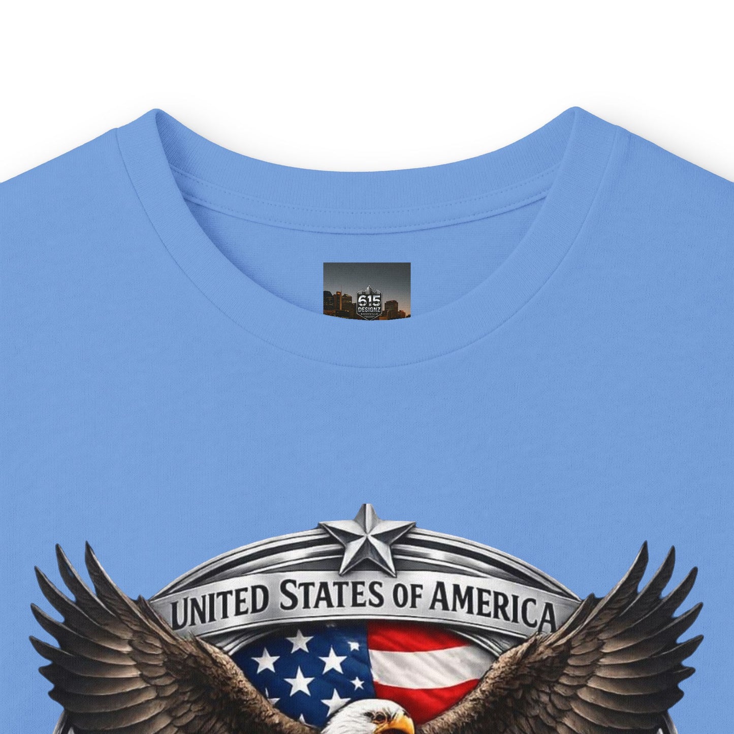 #250 Patriotic Bald Eagle 250 United States Emblem Long Sleeve Tee
