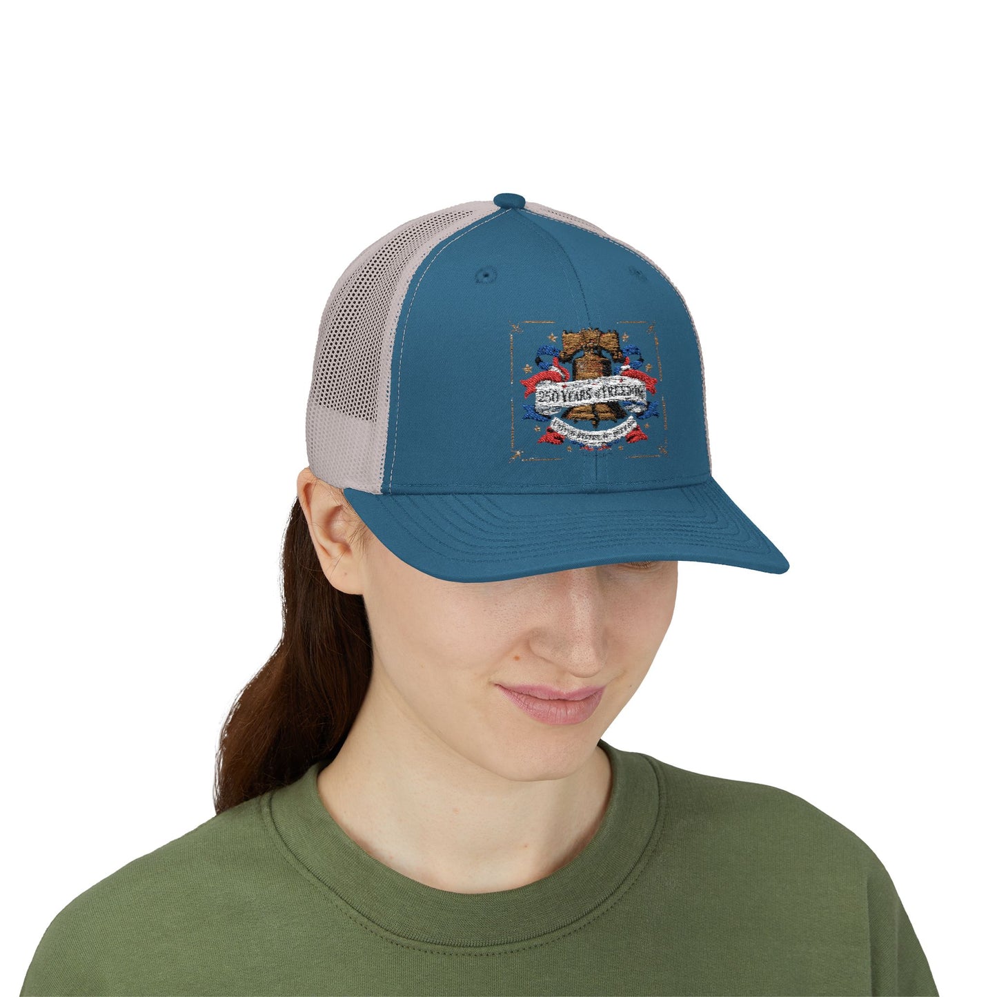#250 250 Years of Freedom Liberty Bell Snapback Trucker Cap