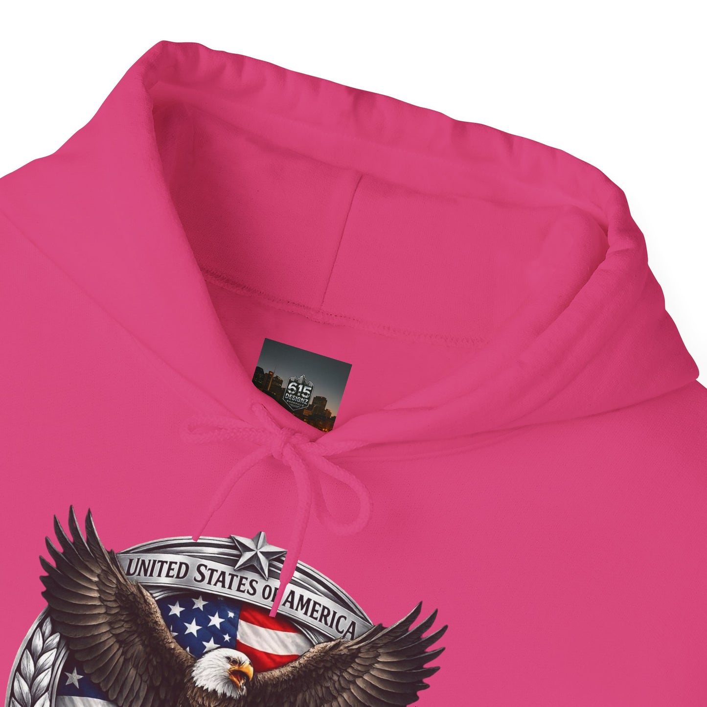 #250 Patriotic Bald Eagle 250 United States Emblem Hoodie