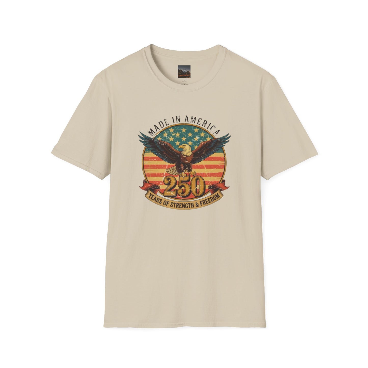 #250 Made in America Eagle 250th Anniversary Patriotic T-Shirt