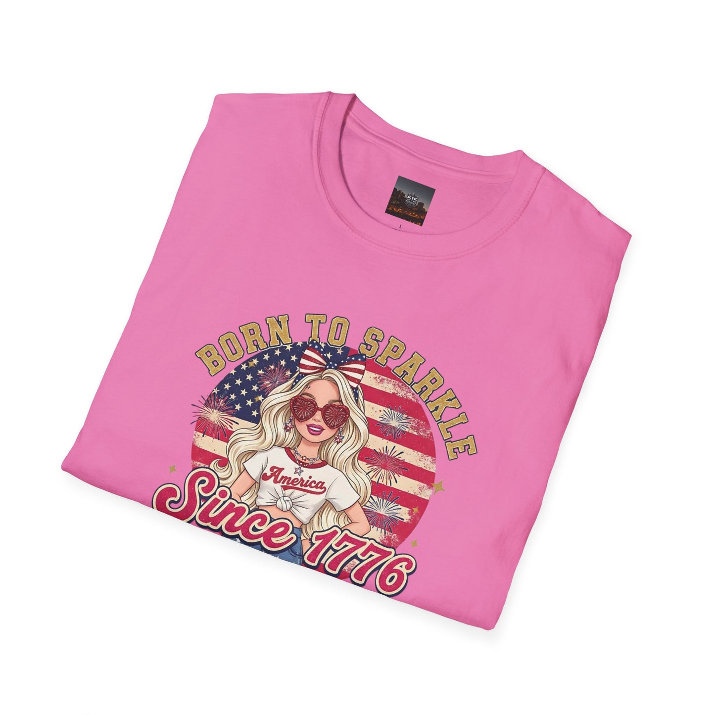 #250 "Born to Sparkle Since 1776" Patriotic T-Shirt