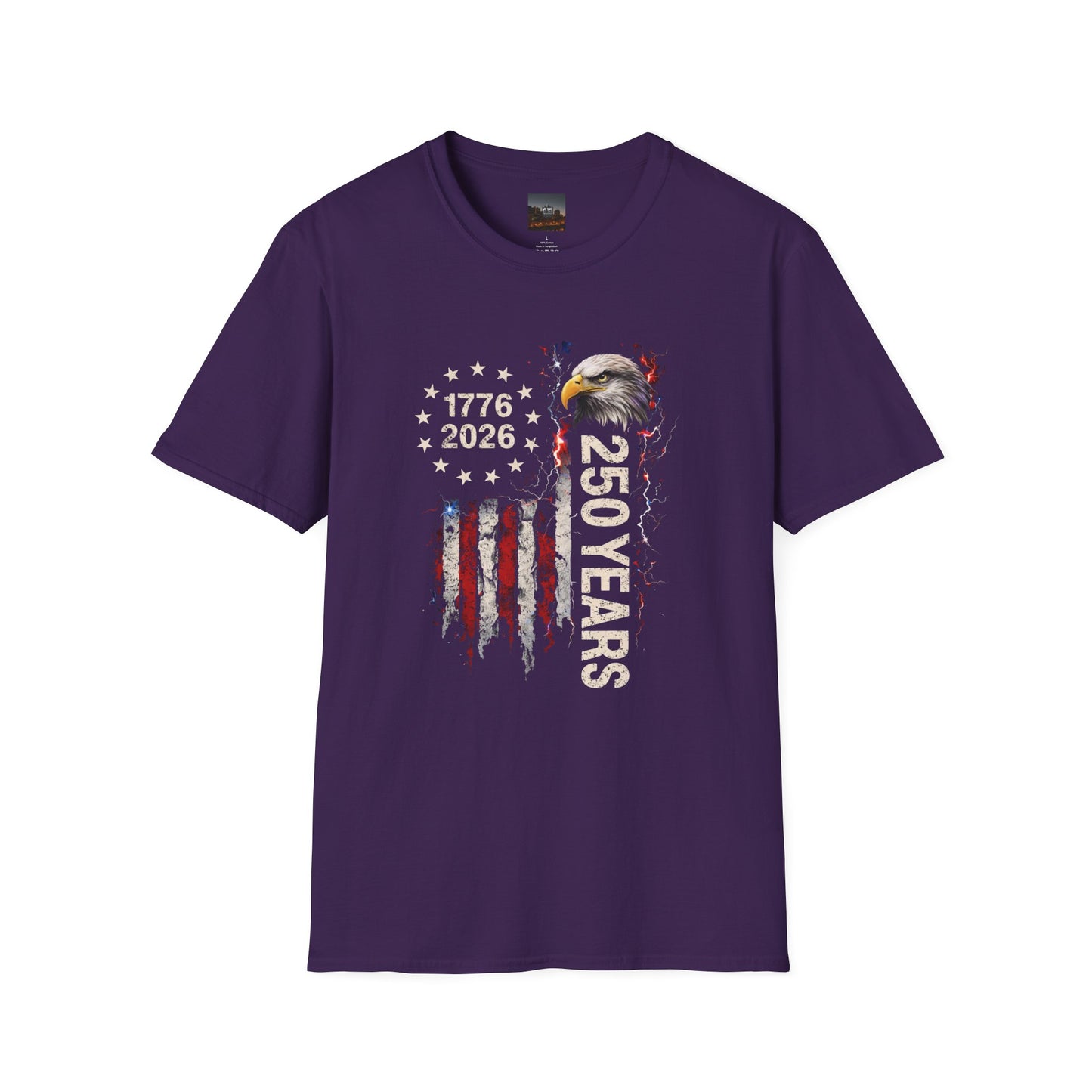 #250 1776-2026 250 Years USA Bicentennial Eagle T-Shirt