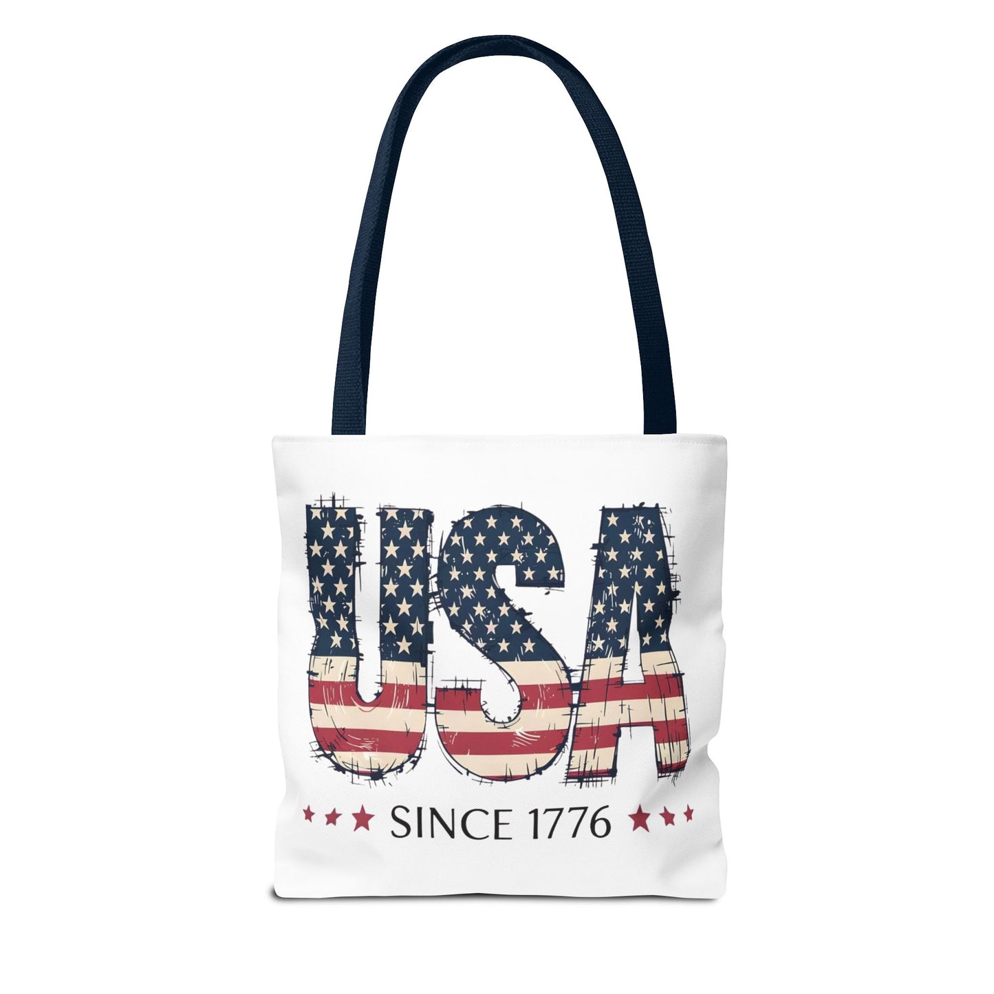 #250 USA Flag "USA Since 1776" Patriotic Tote Bag