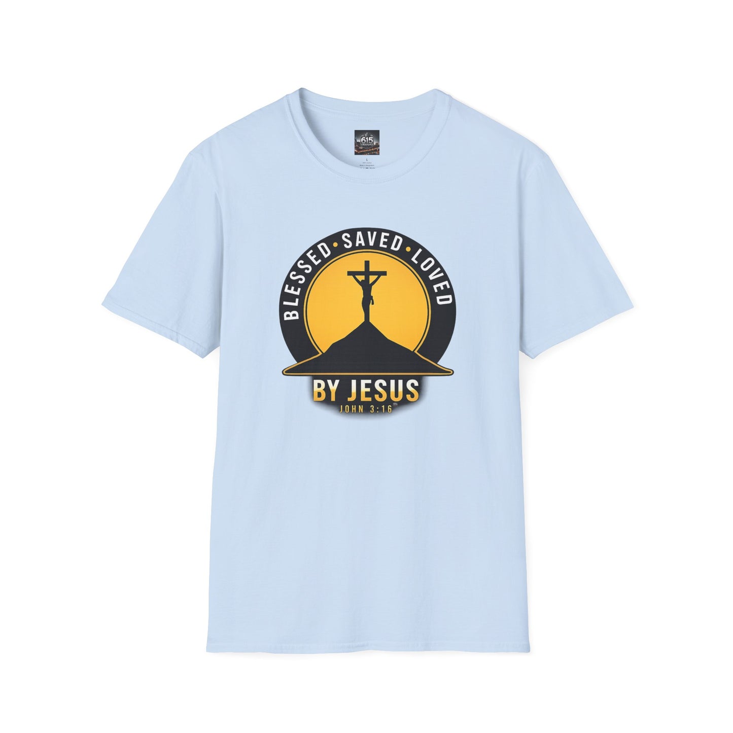 Blessed • Saved • Loved by Jesus T-Shirt — Christian Faith Tee
