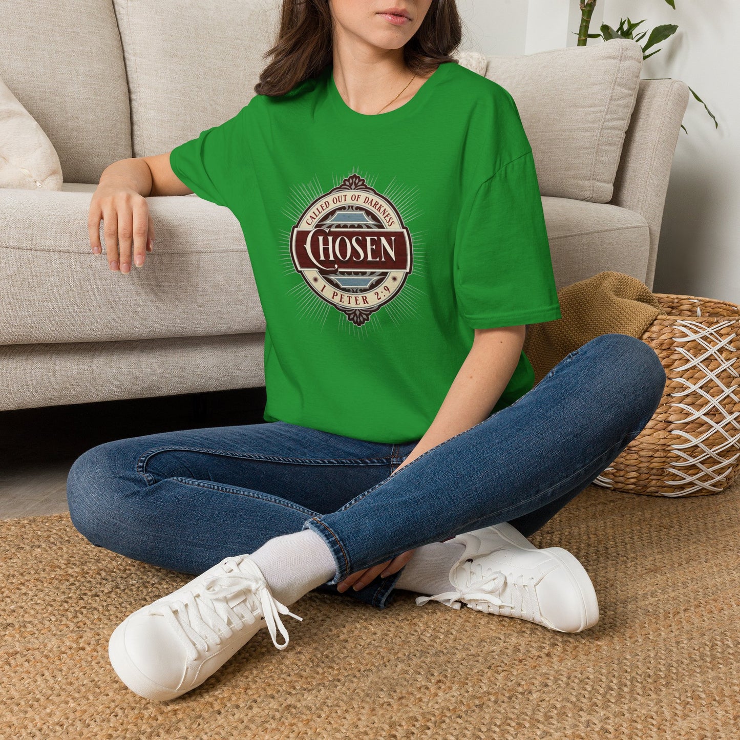 Chosen Graphic T-Shirt — "Called Out of Darkness" Faith Tee