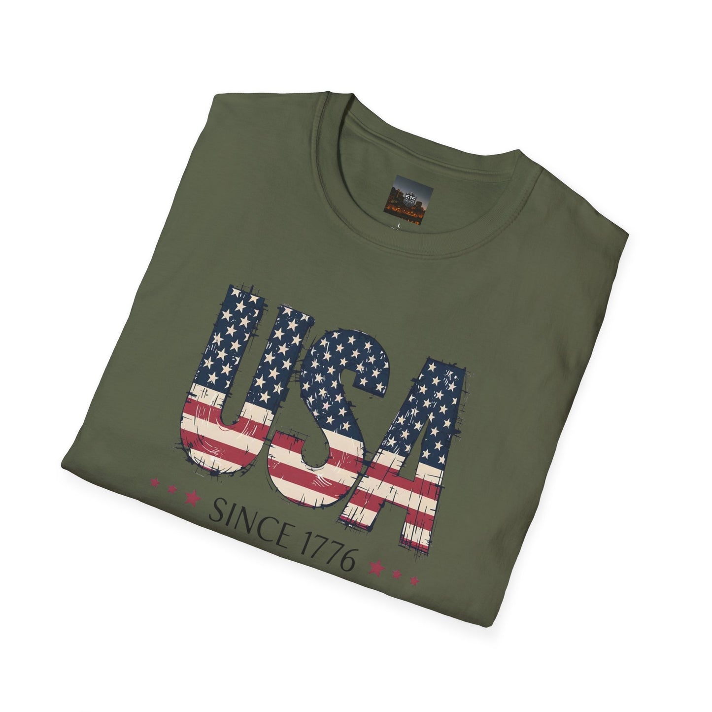 #250 USA Flag "USA Since 1776" Patriotic T-Shirt