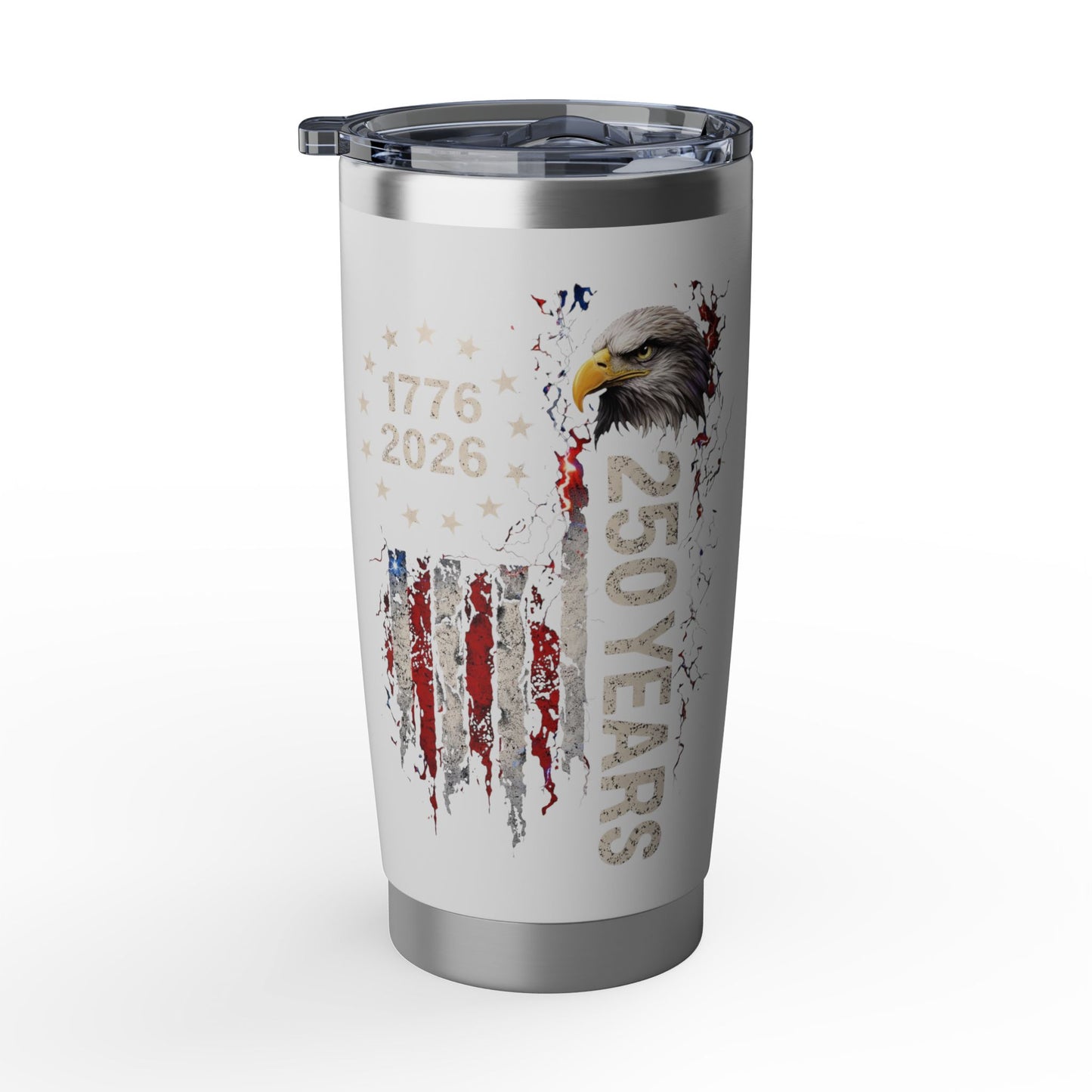 #250 1776-2026 250 Years USA Bicentennial Eagle Vagabond 20oz Tumbler Stainless Travel Cup