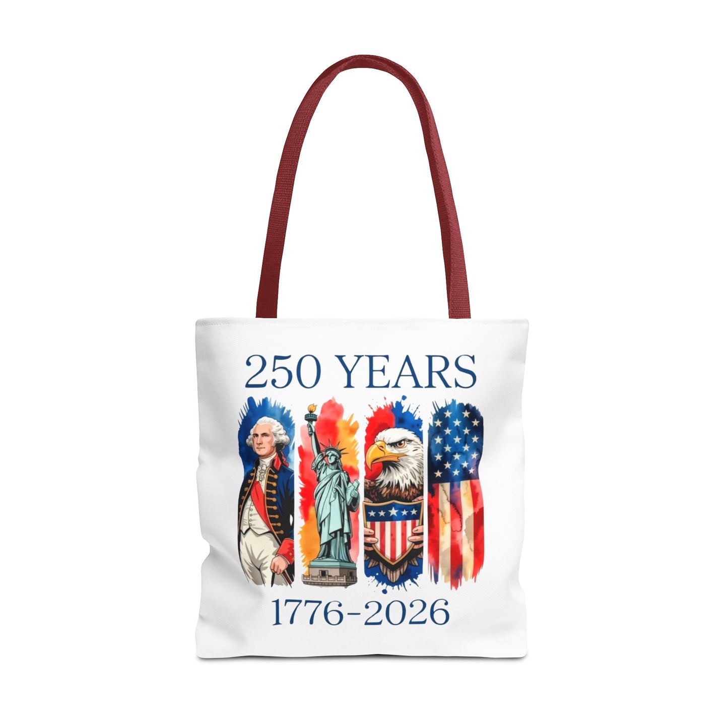 #250 250 Years American History Celebration 1776–2026 Patriotic Tote Bag