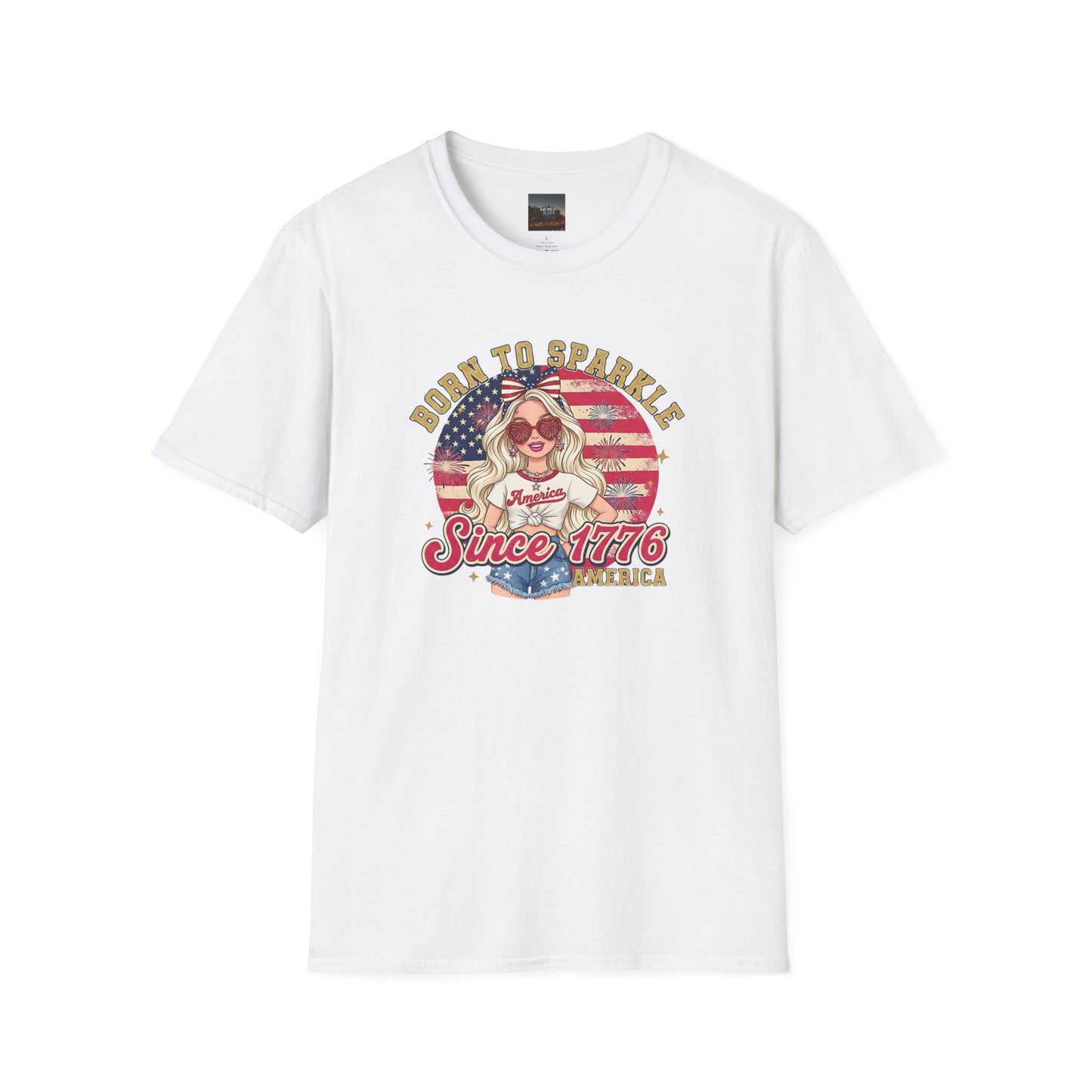 #250 "Born to Sparkle Since 1776" Patriotic T-Shirt
