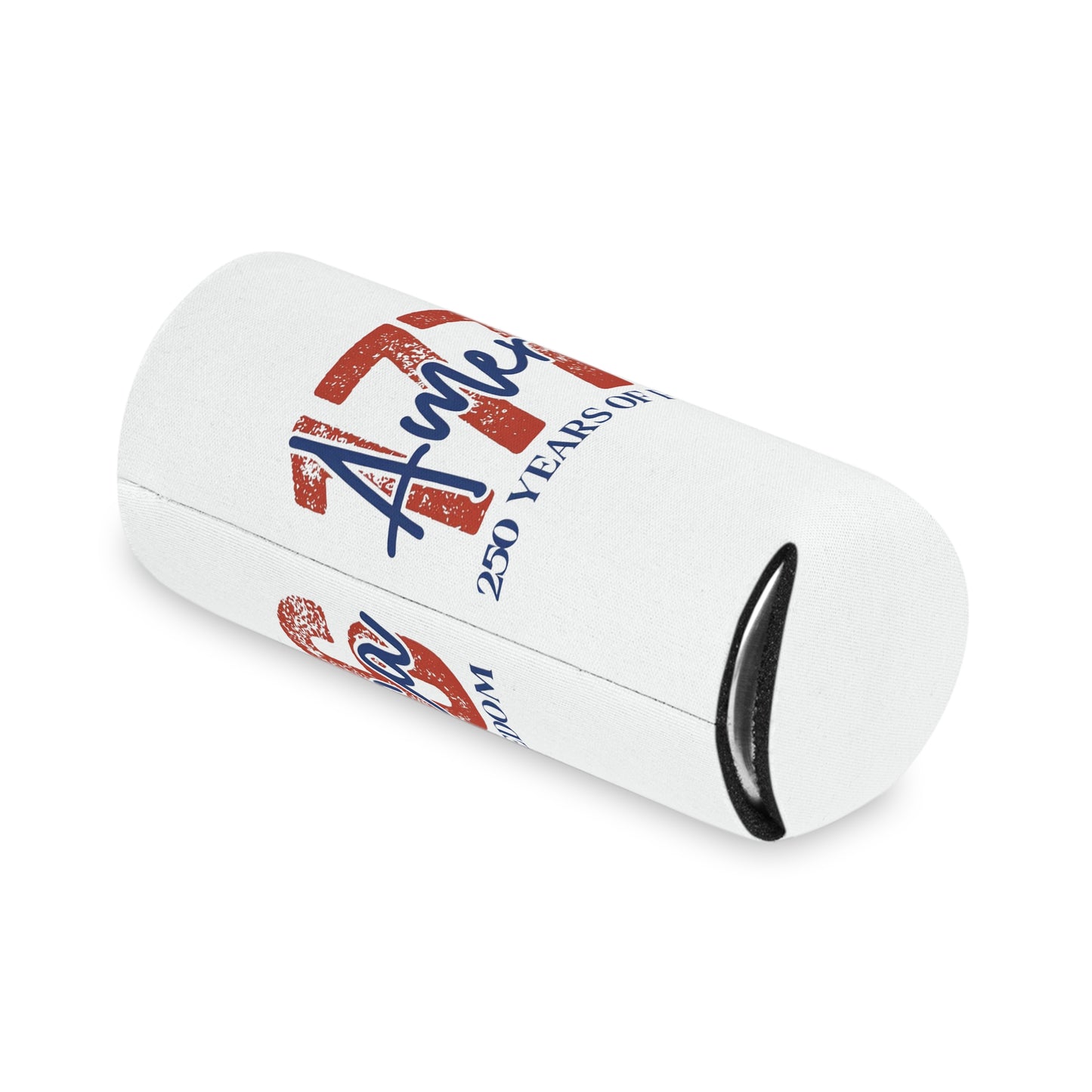 #250 1776 America: 250 Years of Freedom' Patriotic Independence Day Can Cooler - Beverage Koozie