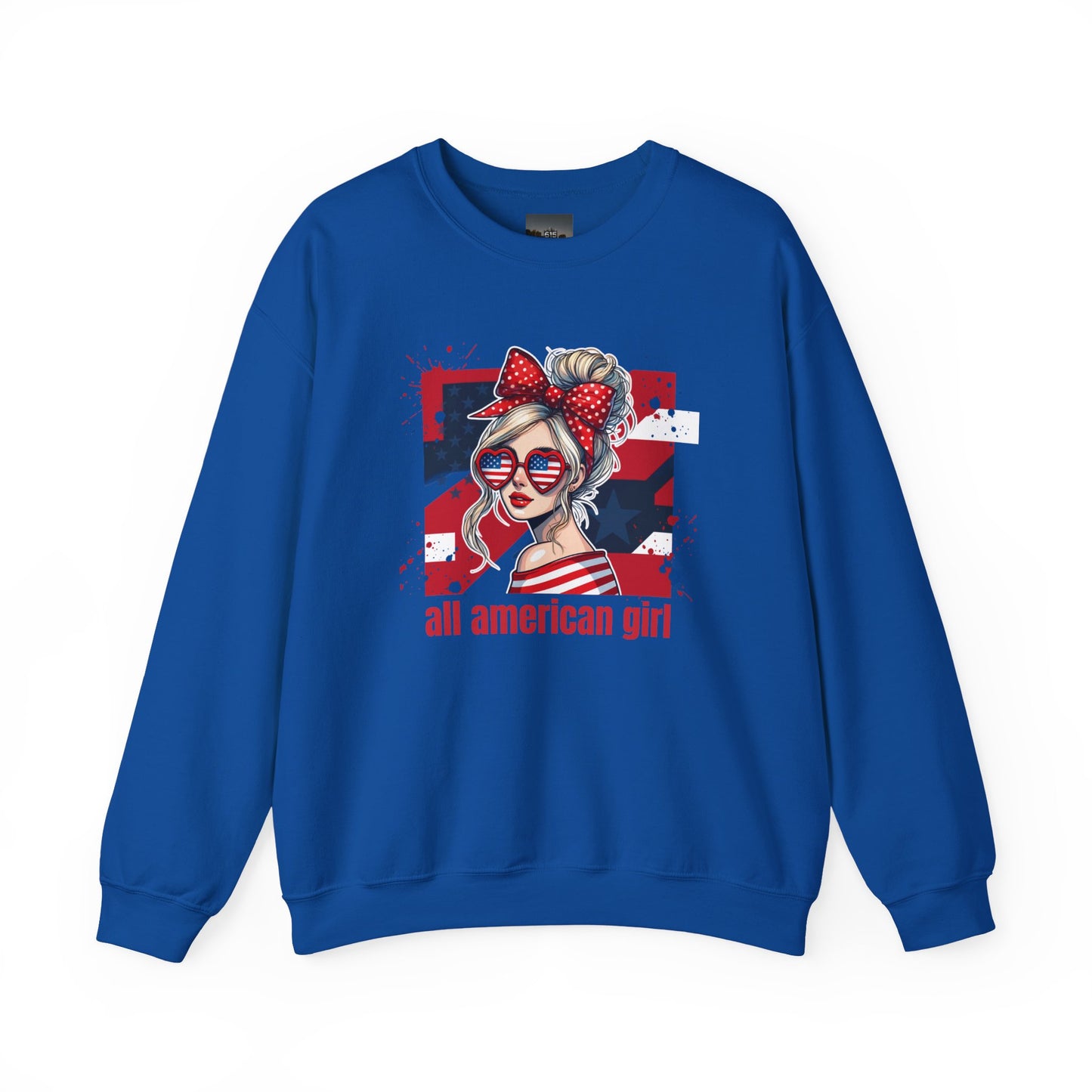 #250 All American Girl Patriotic Sweatshirt