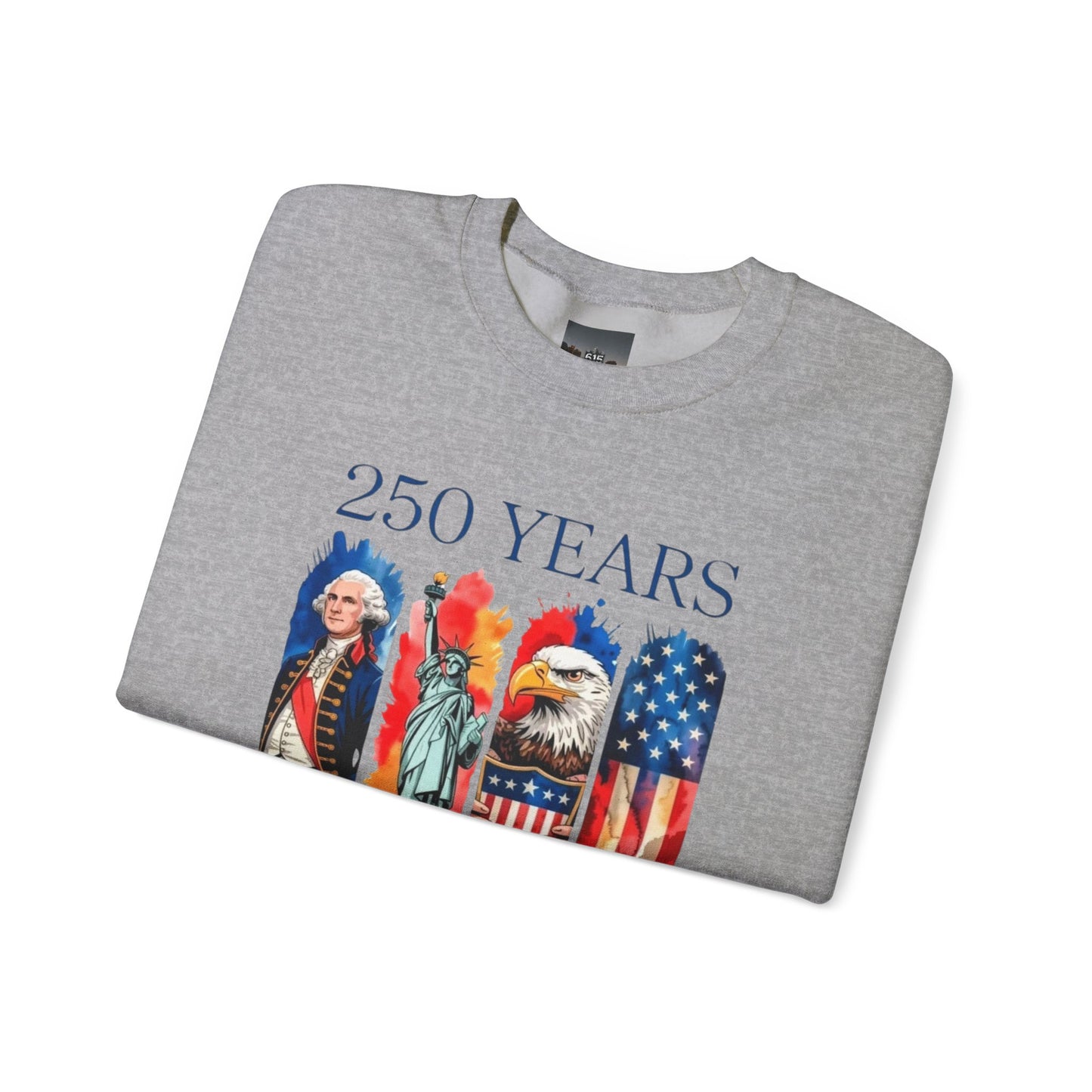 #250 250 Years American History Celebration 1776–2026 Patriotic Crewneck Sweatshirt