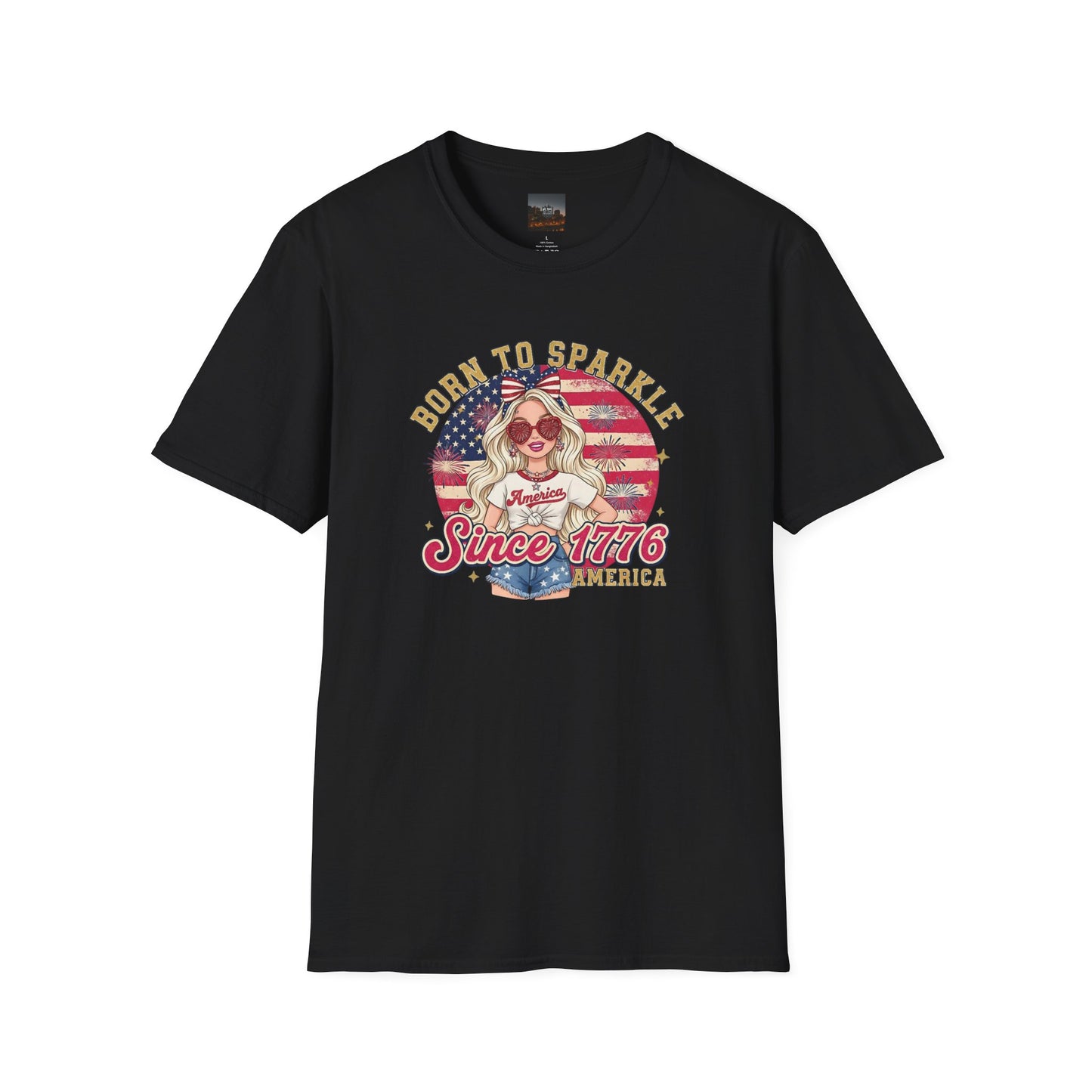 #250 "Born to Sparkle Since 1776" Patriotic T-Shirt