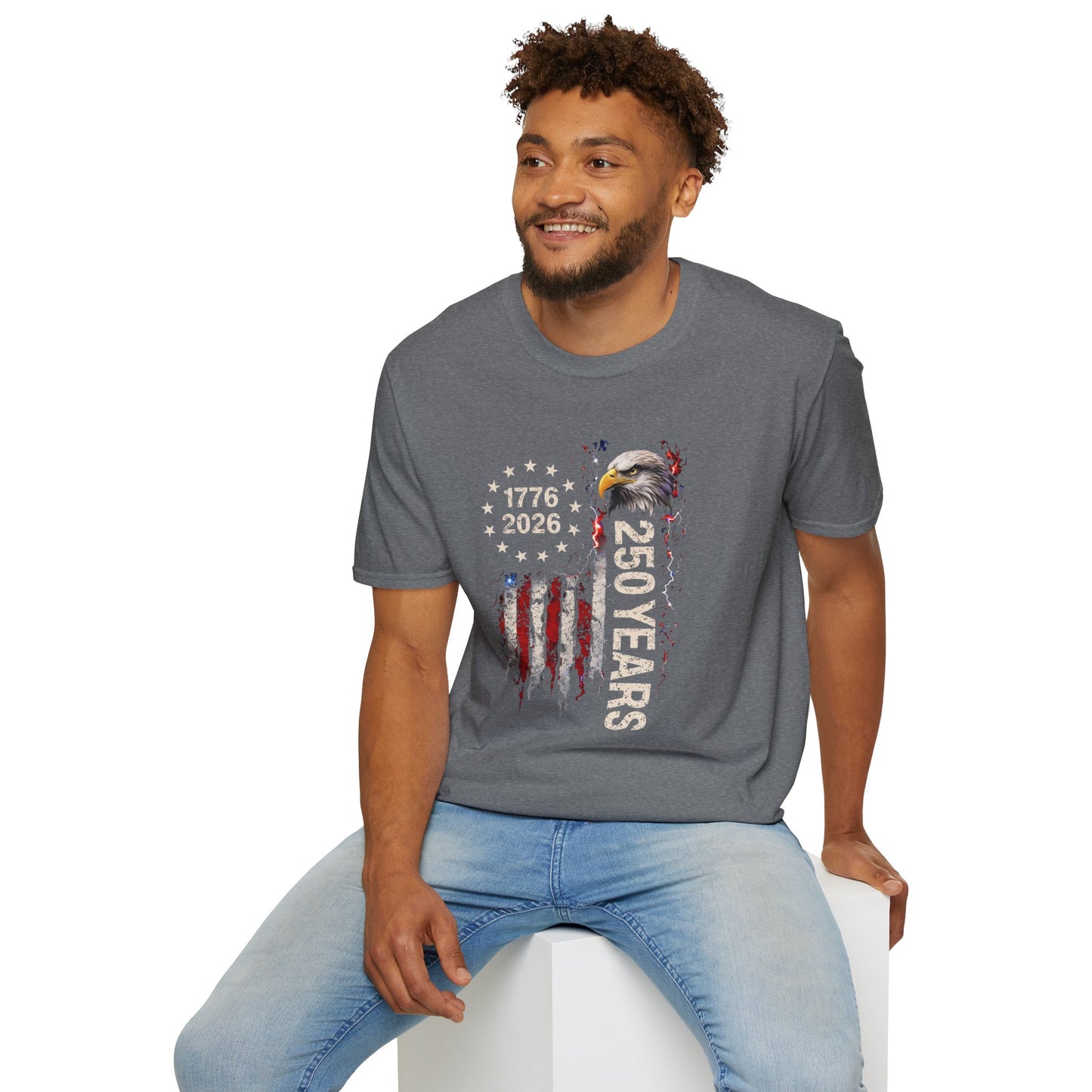 #250 1776-2026 250 Years USA Bicentennial Eagle T-Shirt