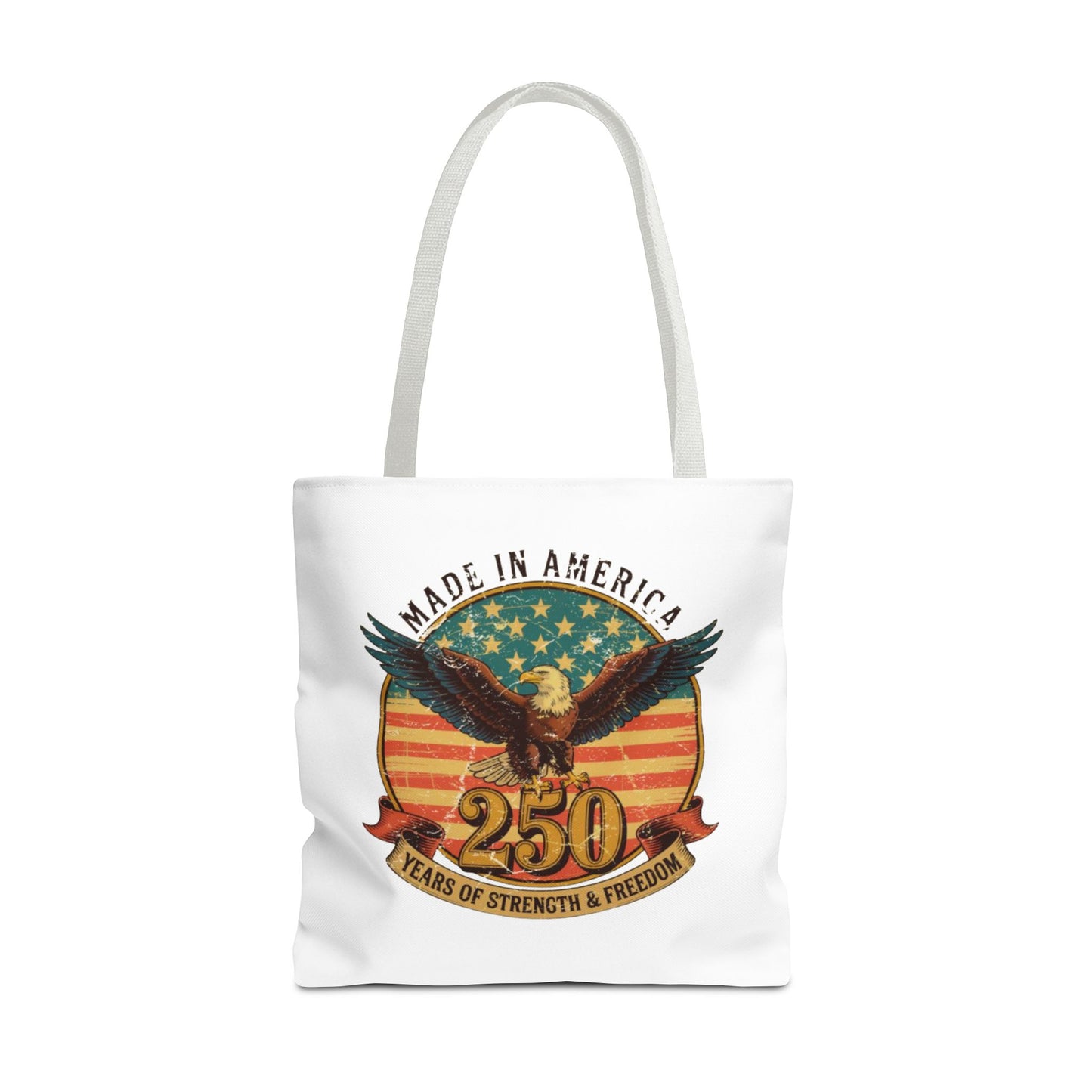 #250 Made in America Eagle 250th Anniversary Patriotic Tote Bag