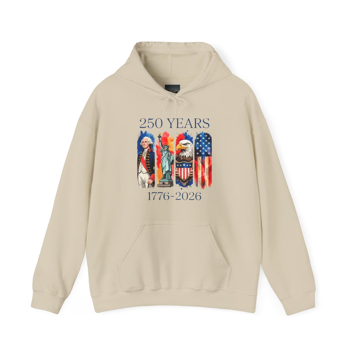 #250 250 Years American History Celebration 1776–2026 Patriotic Hoodie