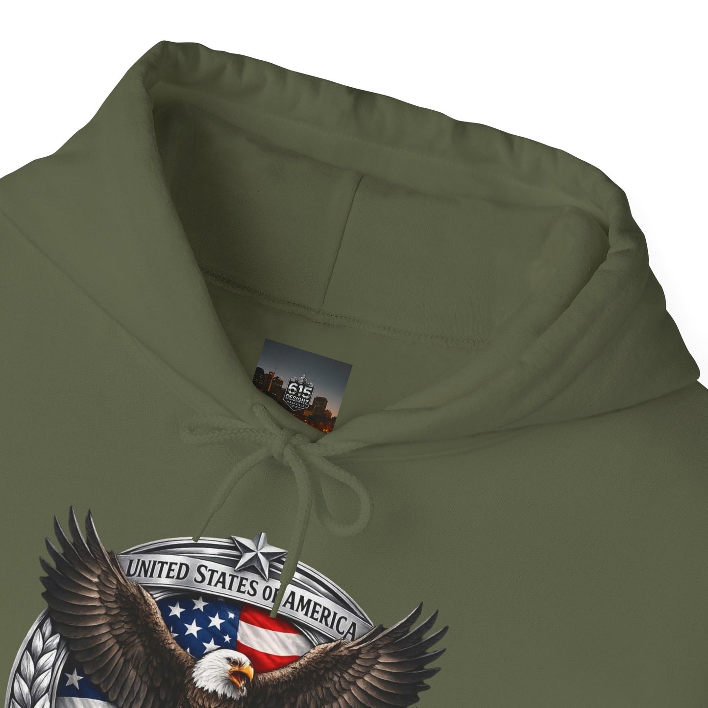#250 Patriotic Bald Eagle 250 United States Emblem Hoodie