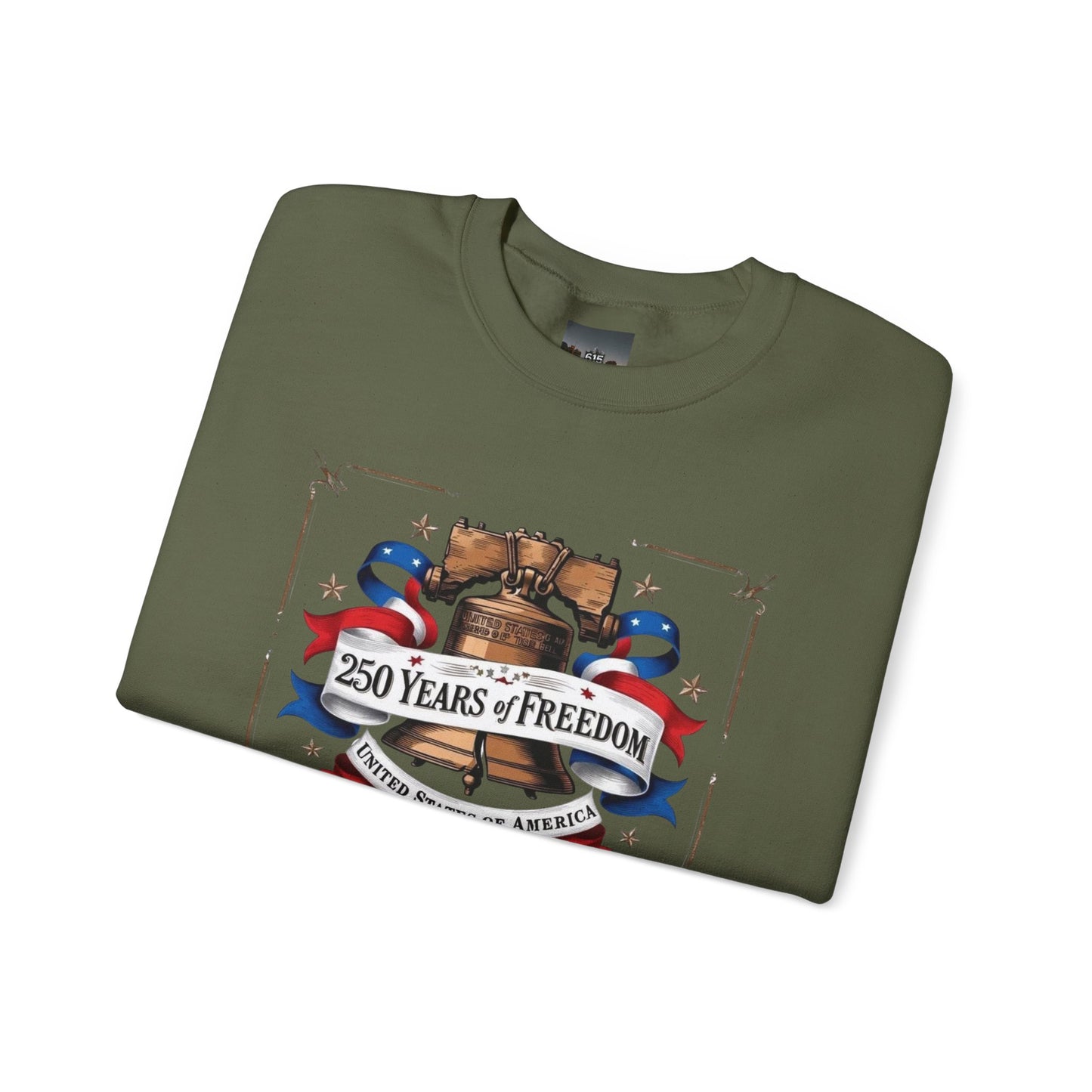 #250 250 Years of Freedom Liberty Bell Crewneck Sweatshirt