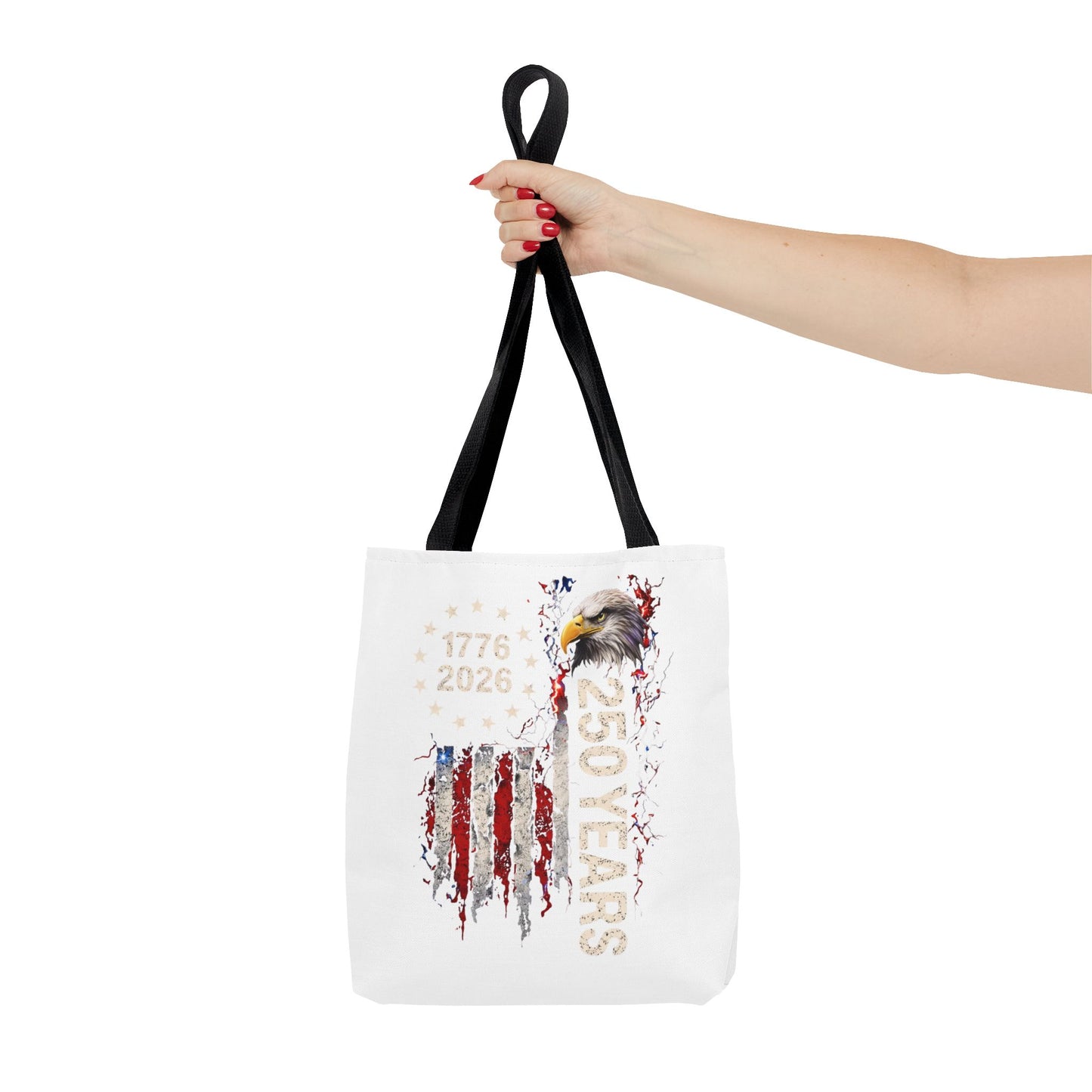 #250 1776-2026 250 Years USA Bicentennial Eagle Tote Bag